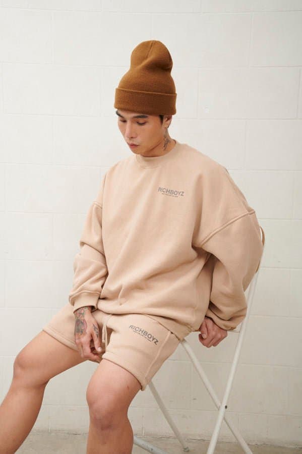 SWEATSHORTS - TAN - Richboyz