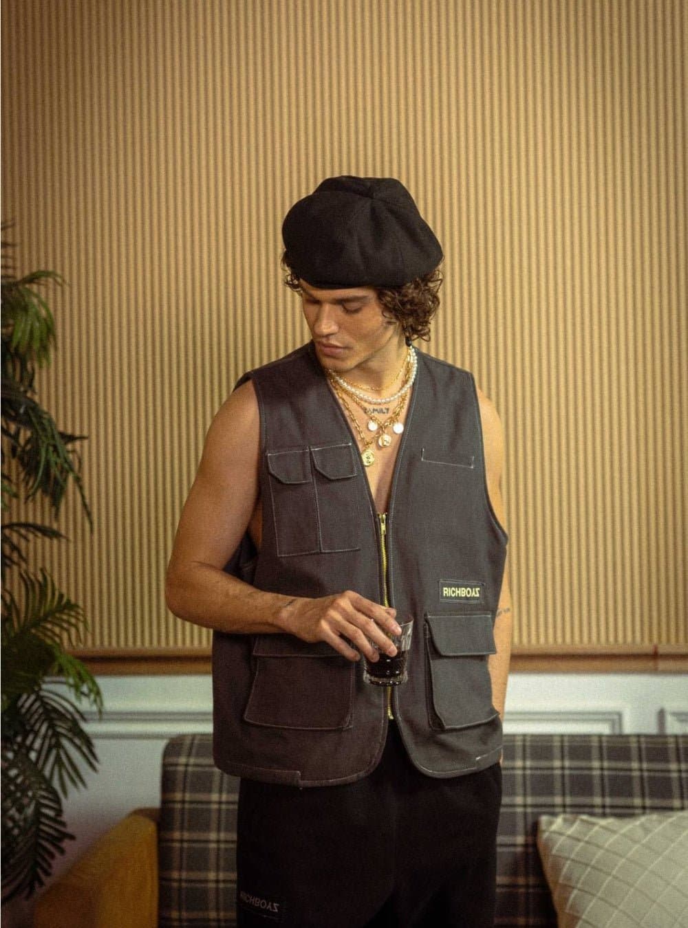VINTAGE VALOR VEST - ASPHALT - Richboyz