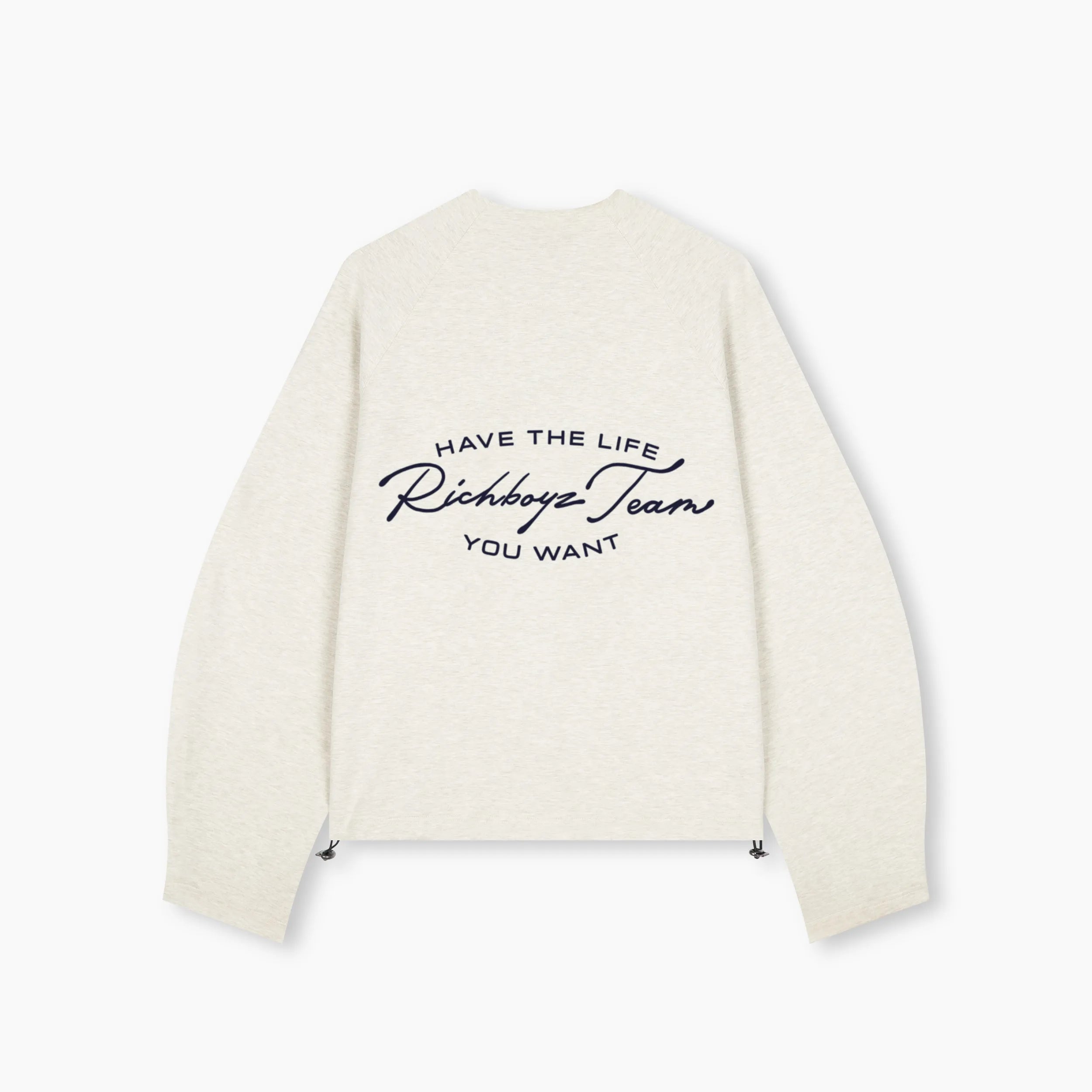 Airy Zip Sweater - Heather Gray