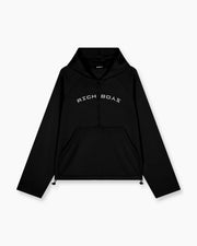 Airy Quarter Zip Hoodie - Midnight