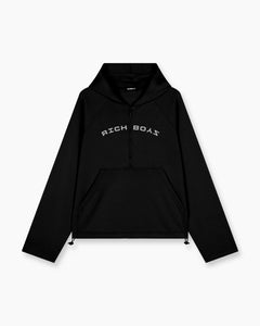 Airy Quarter Zip Hoodie - Midnight
