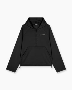 Airy Quarter Zip Hoodie - Smoke