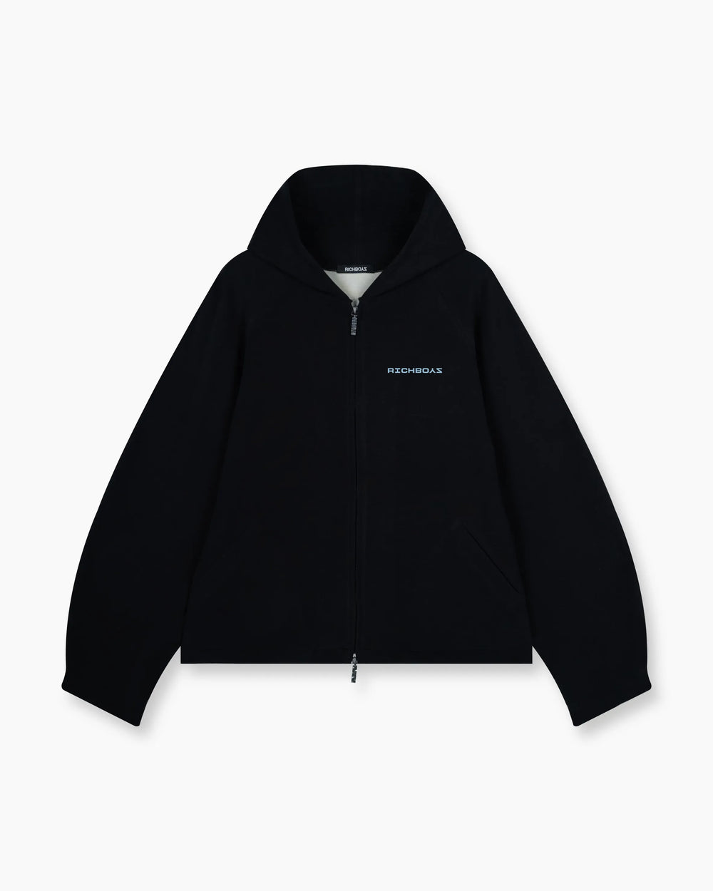 Airy Zip Hoodie - Black