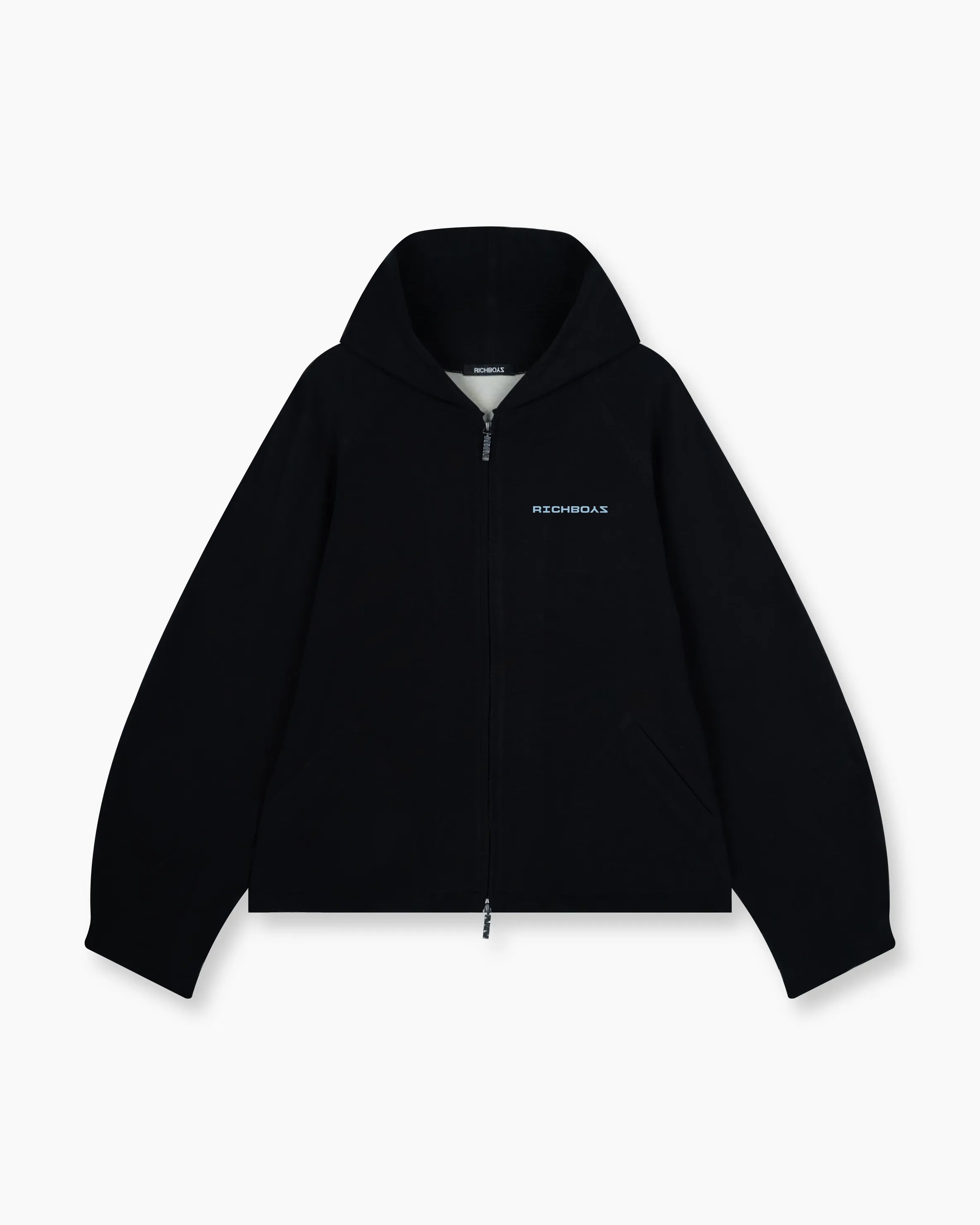 Airy Zip Hoodie - Black