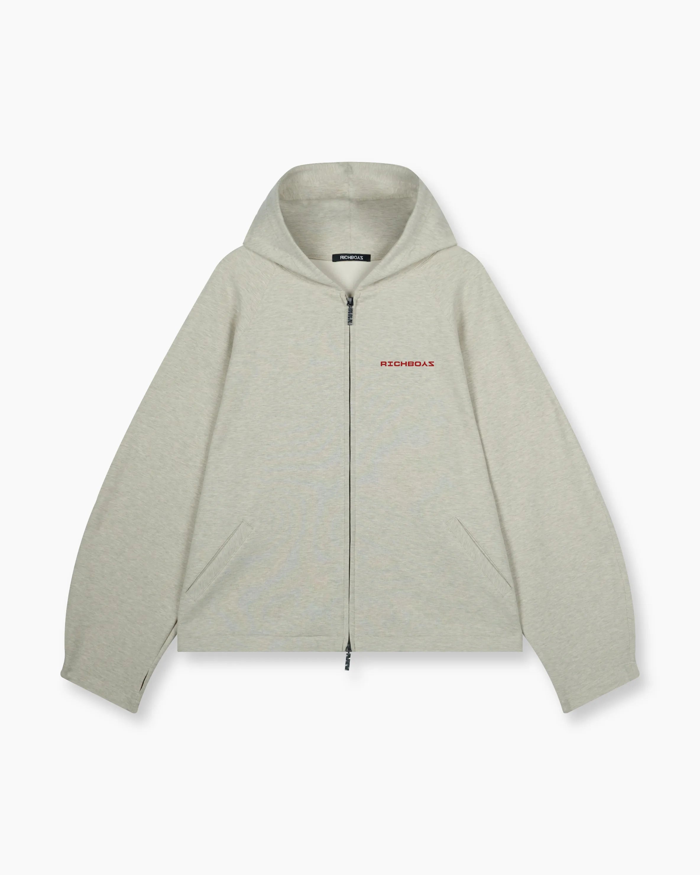 Airy Zip Hoodie - Gray