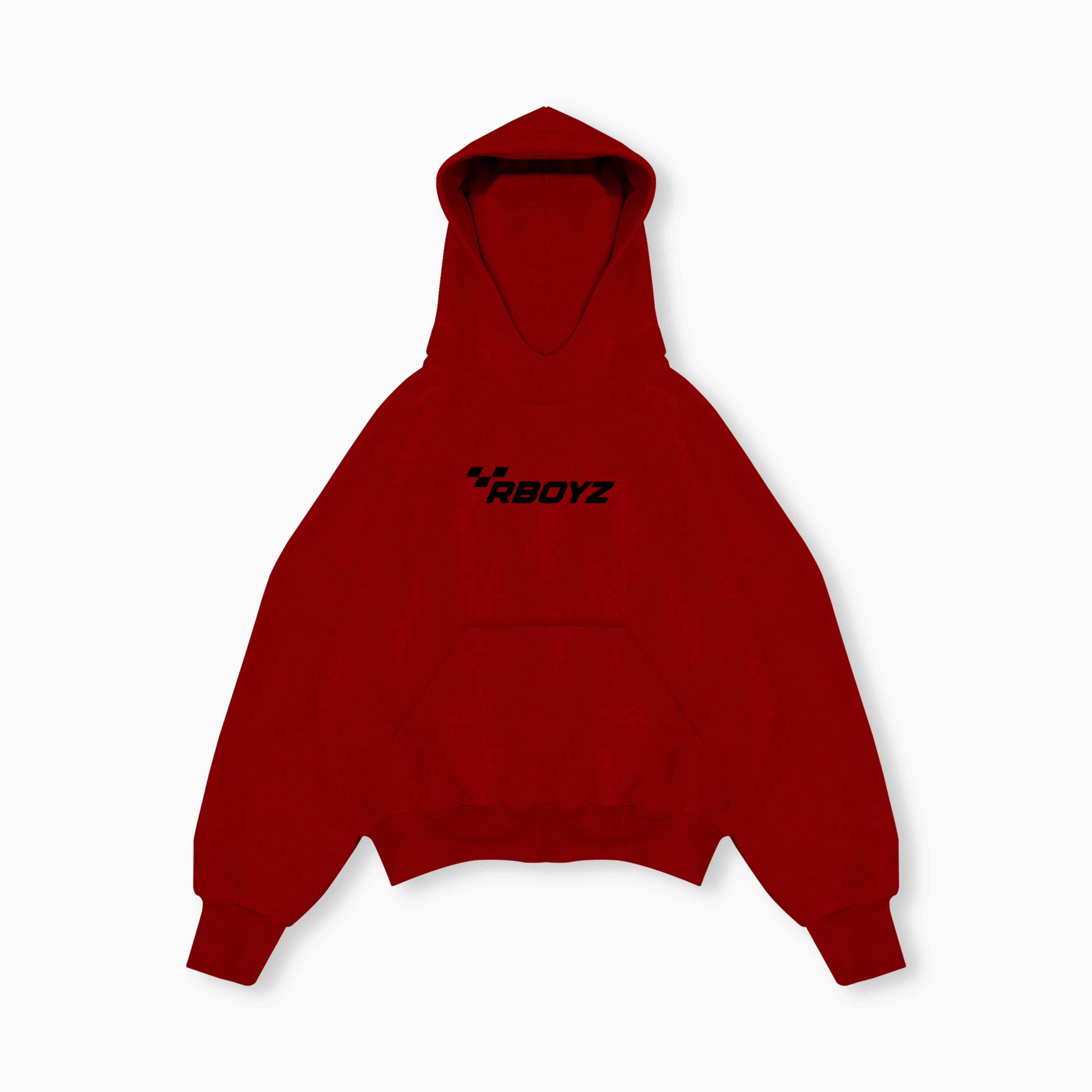 Box Hoodie - Chili Red