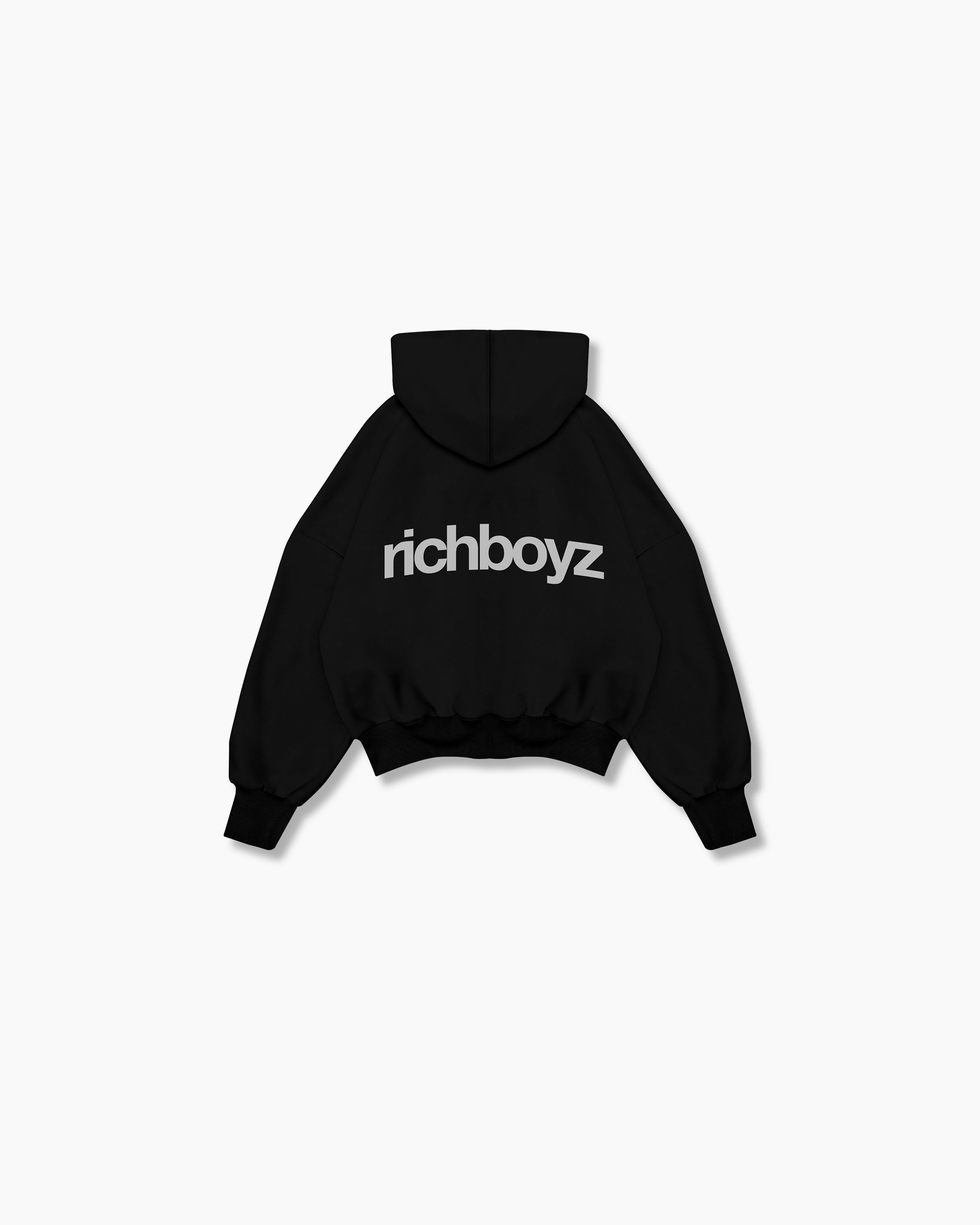 Double Zip Box Hoodie - Cosmic Black