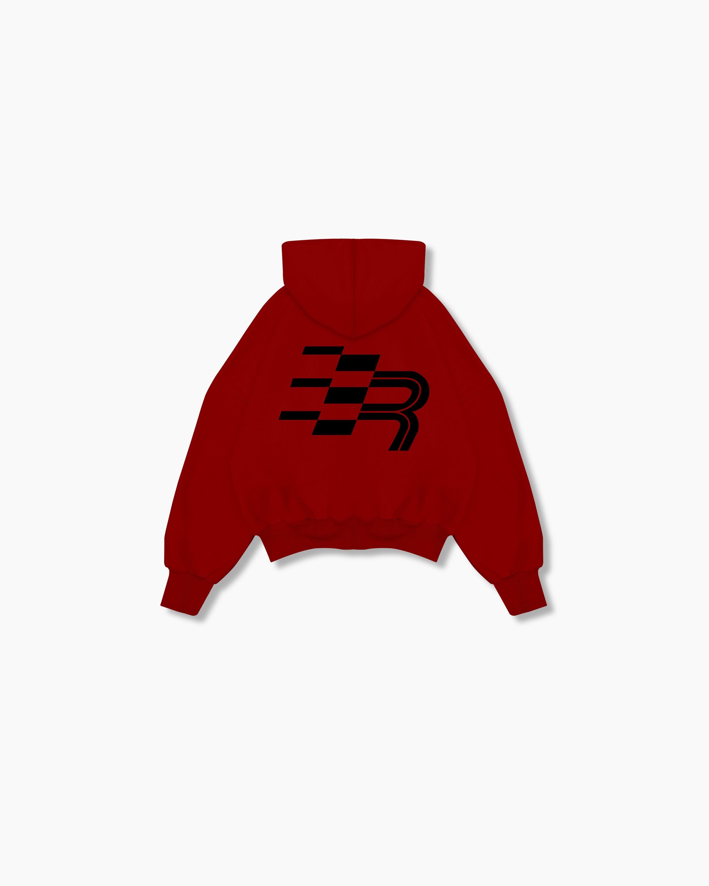 Box Hoodie - Chili Red