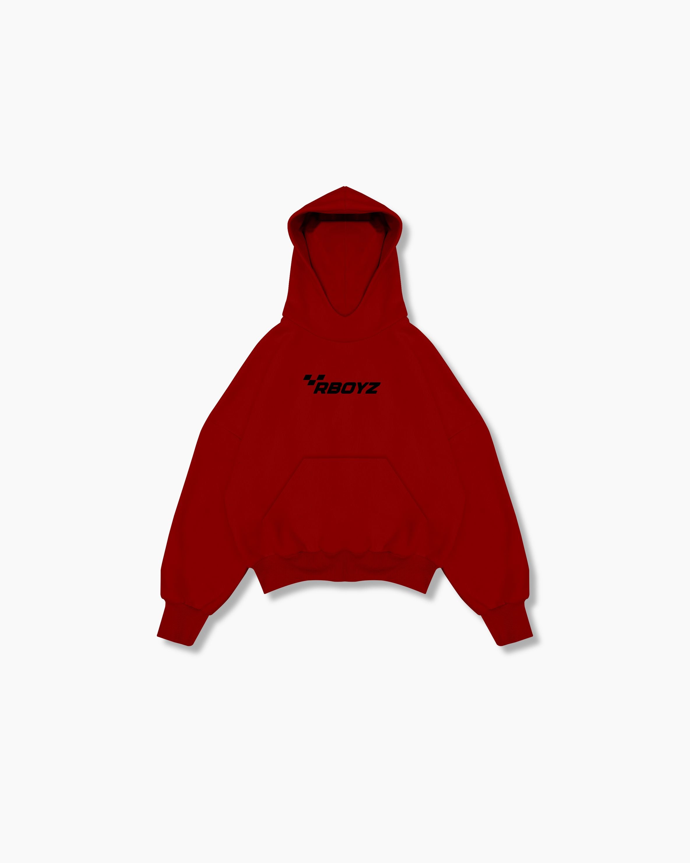 Box Hoodie - Chili Red