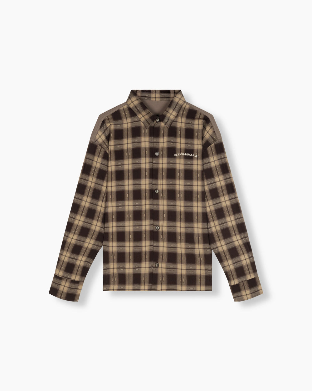 Box Long Sleeve Plaid - Brown