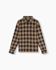 Box Long Sleeve Plaid - Brown