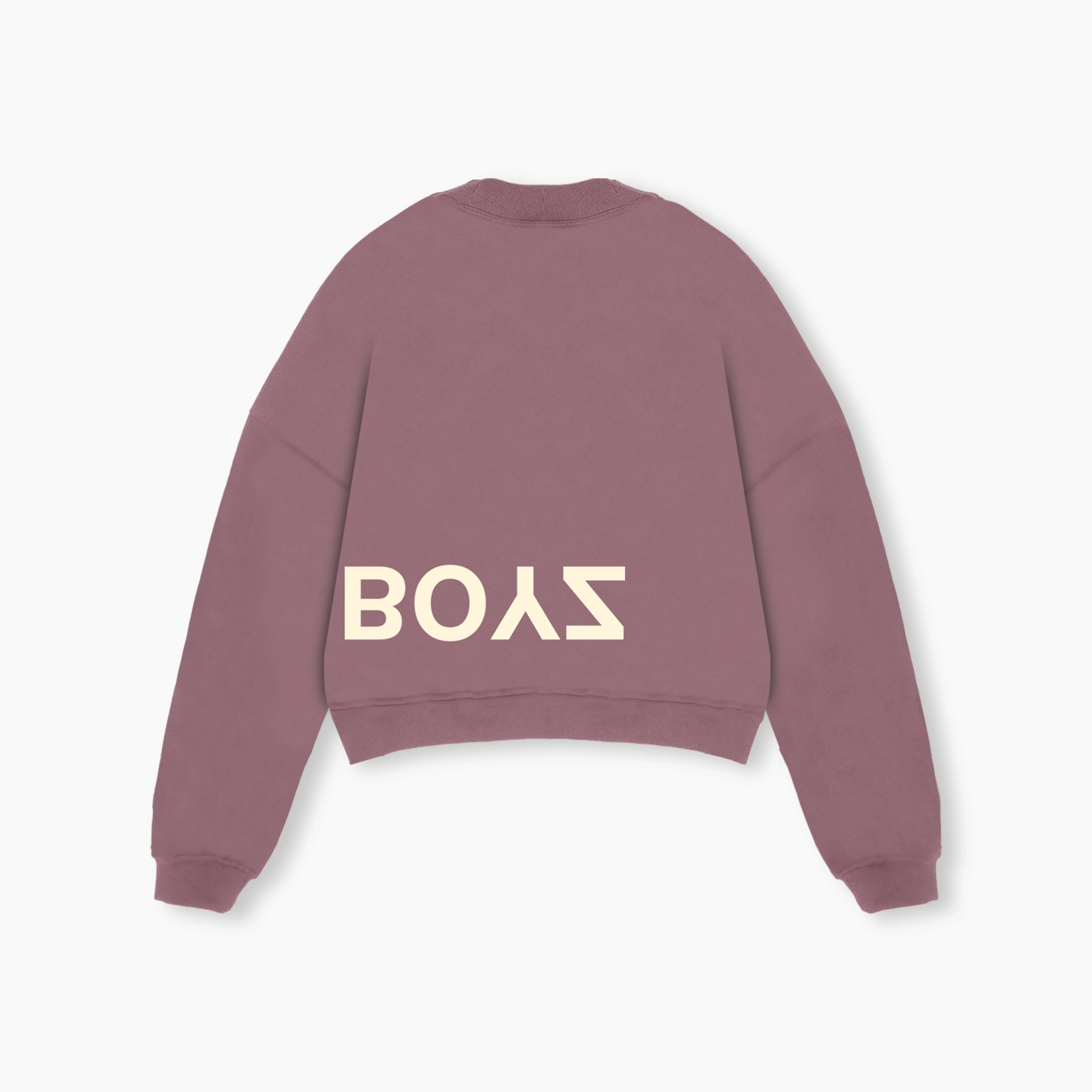 CROPPED SWEATER - MAUVE