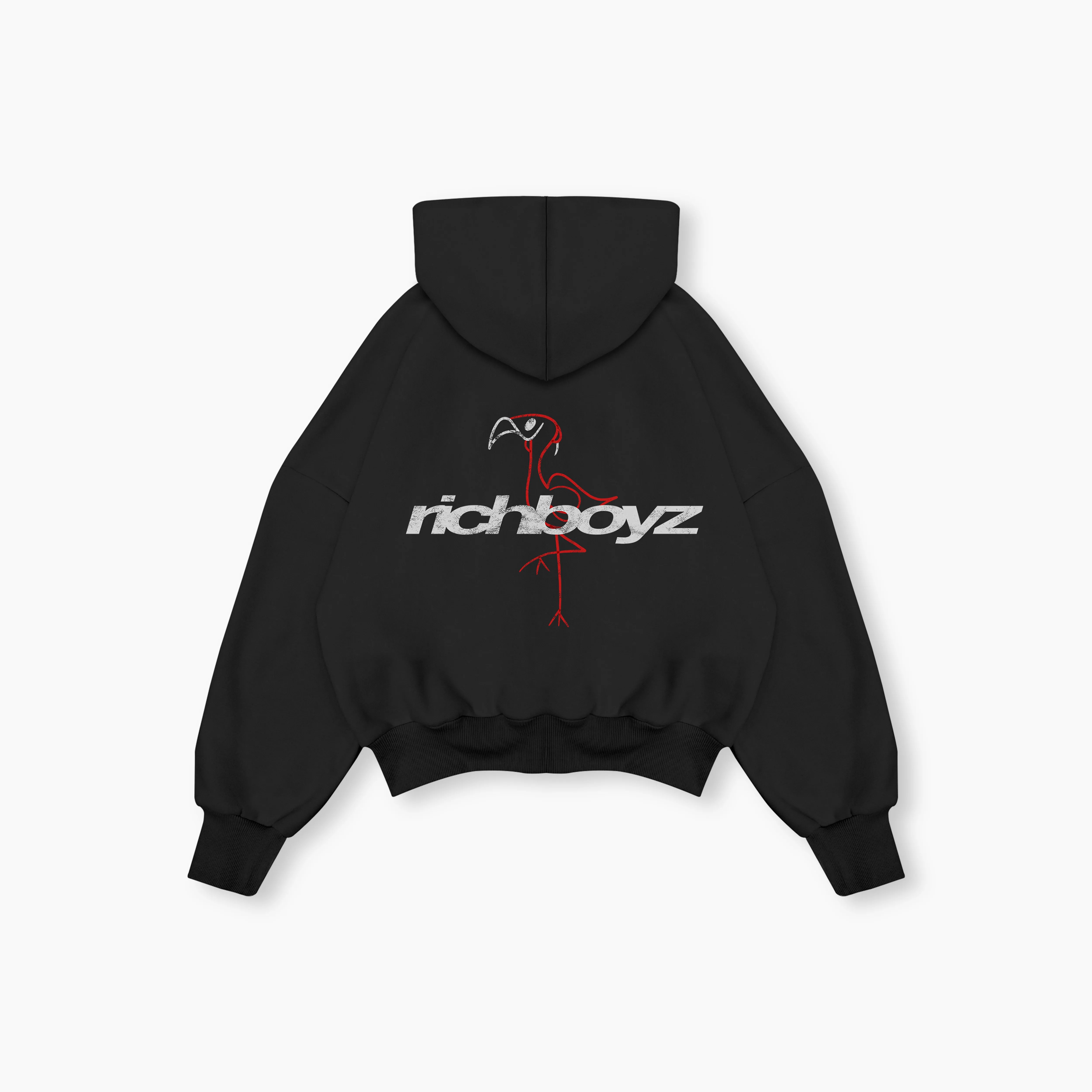 Double Zip Box Hoodie - Asphalt