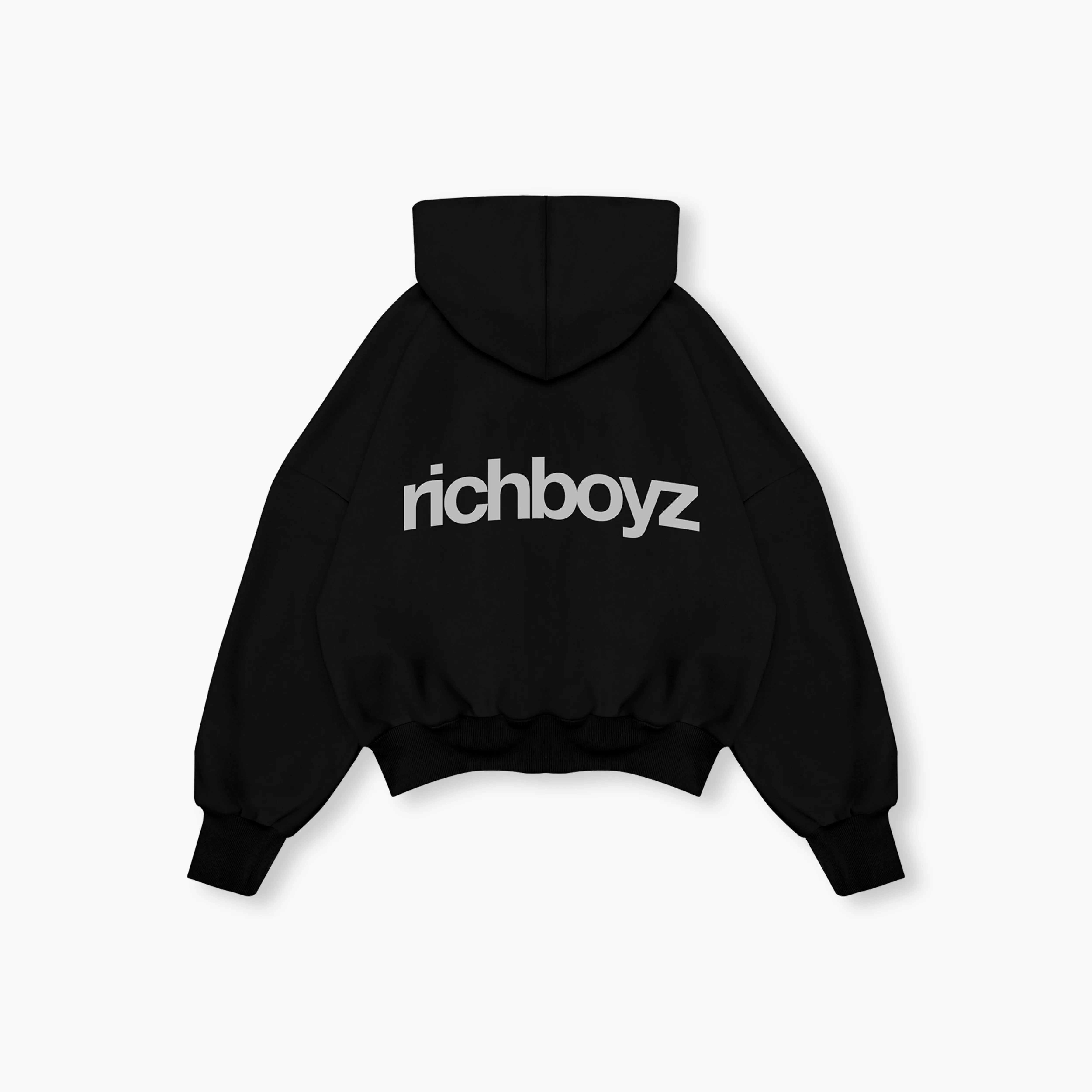 Double Zip Box Hoodie - Cosmic Black