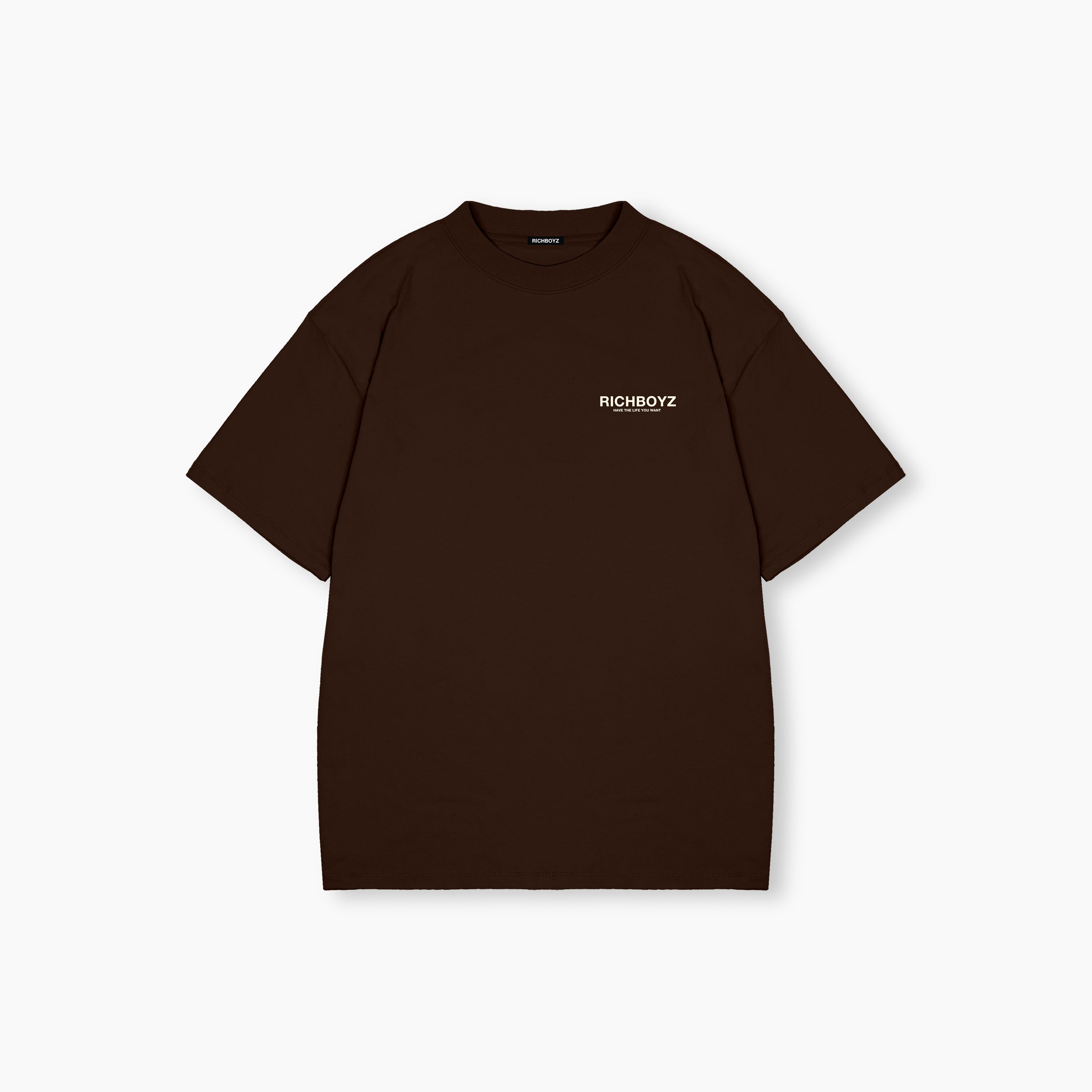 Drop Shoulder Tee - Choco Brown