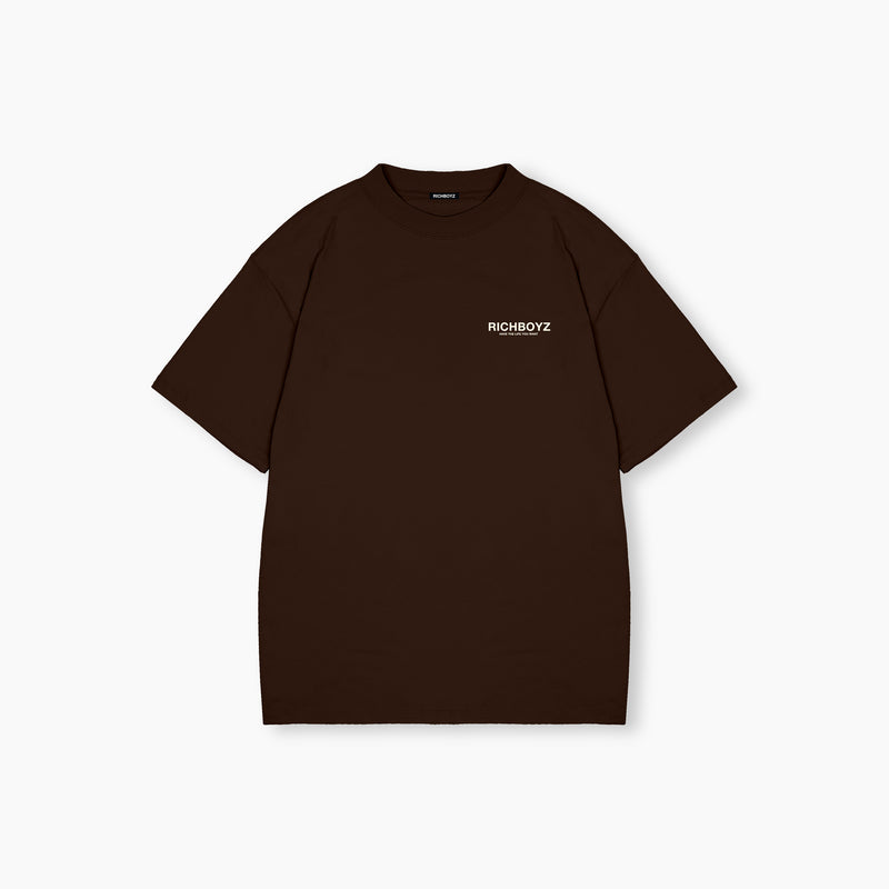 Drop Shoulder Tee - Choco Brown