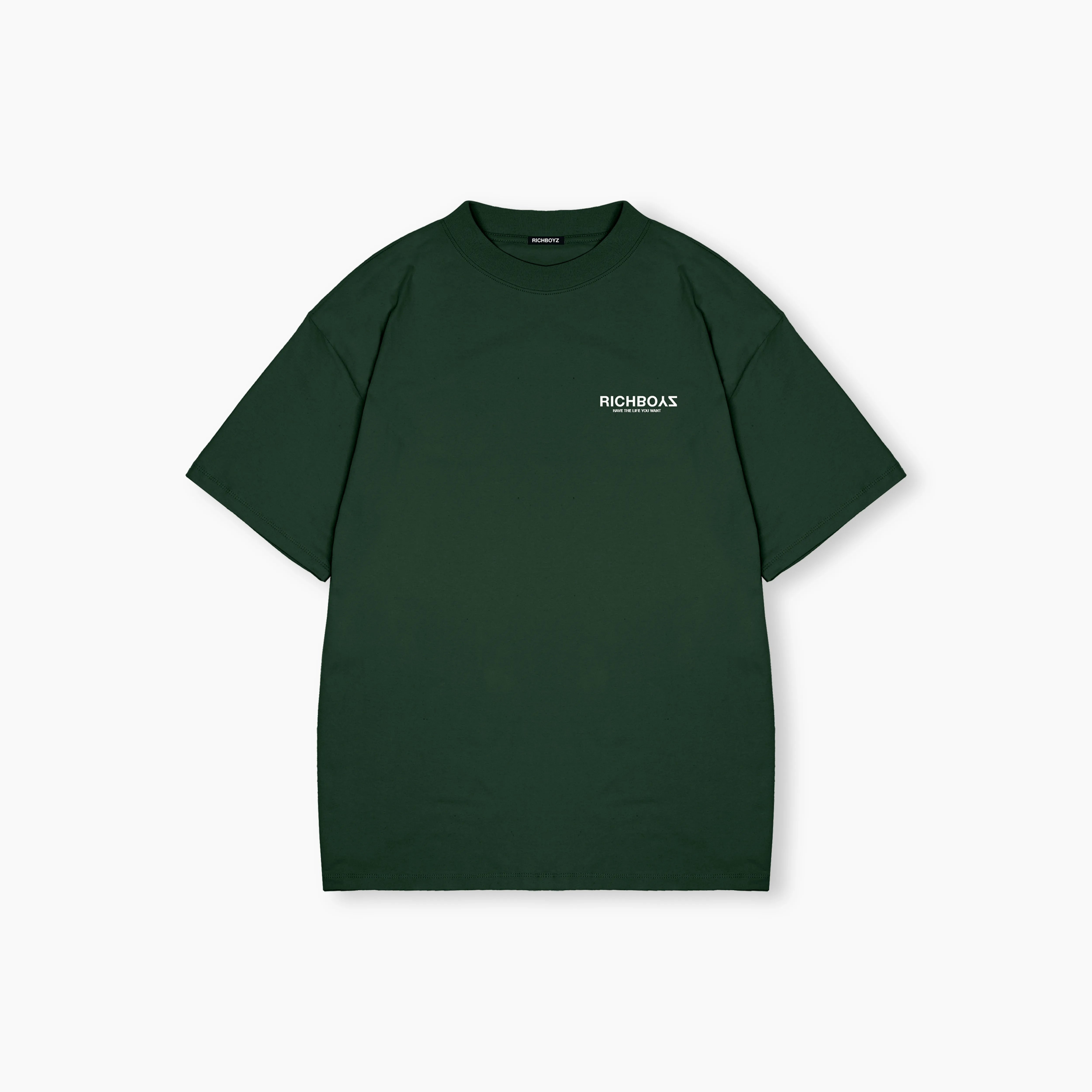 Relaxed Drop Shoulder Tee - Hunter Green