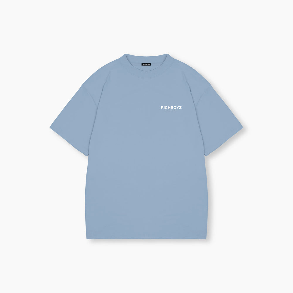 Drop Shoulder Tee - Powder Blue