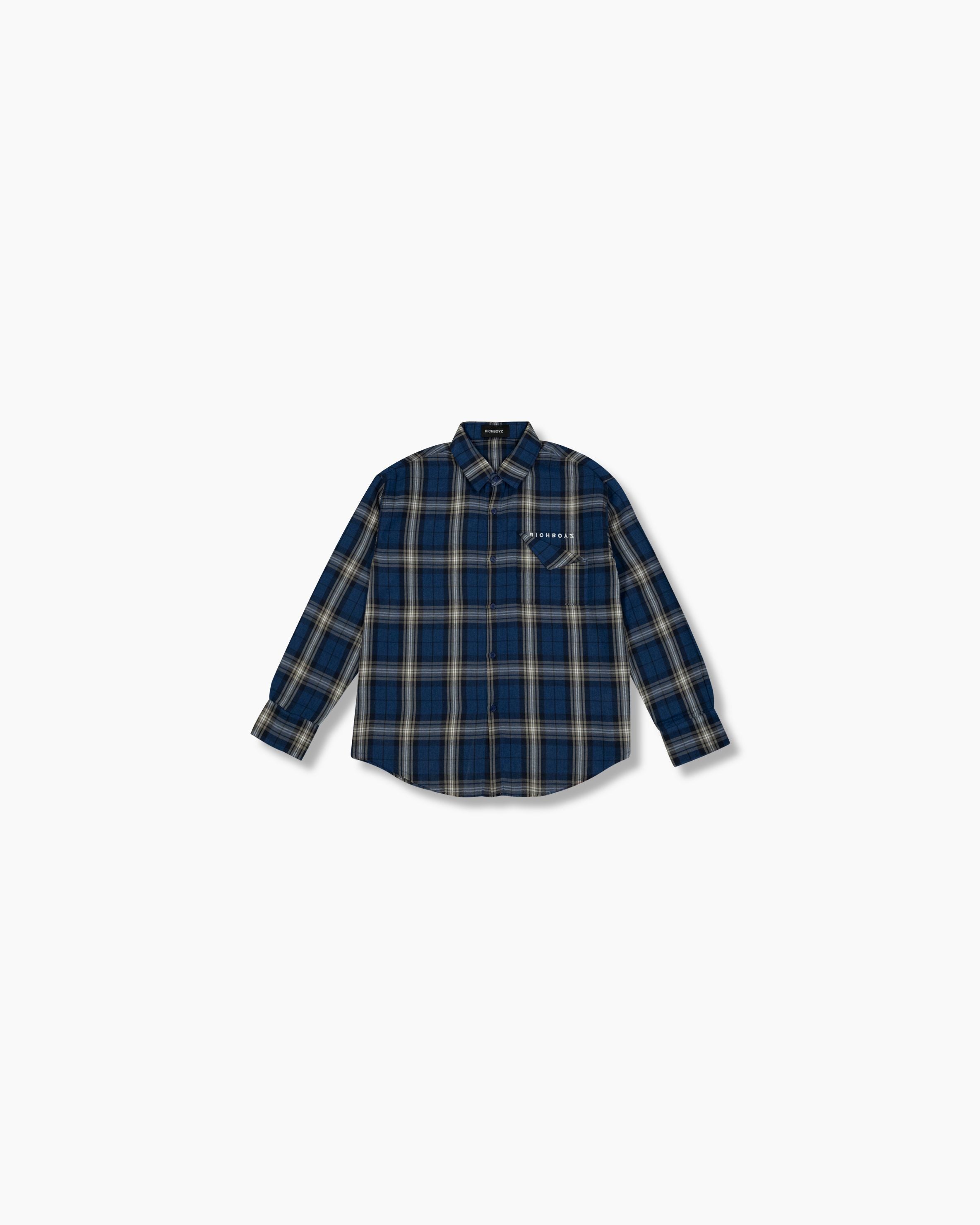 Flannel Long sleeves - Pacific Blue