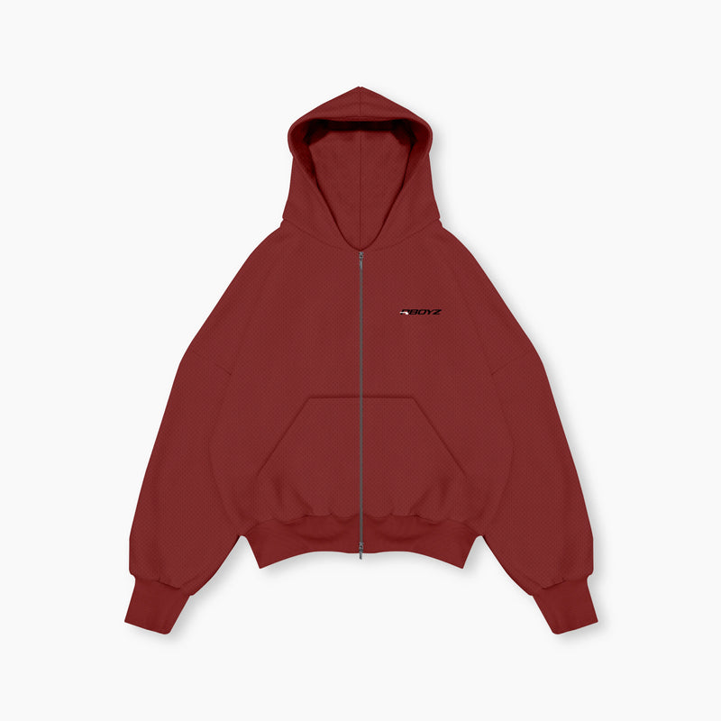 Zip Motion Hoodie - Red