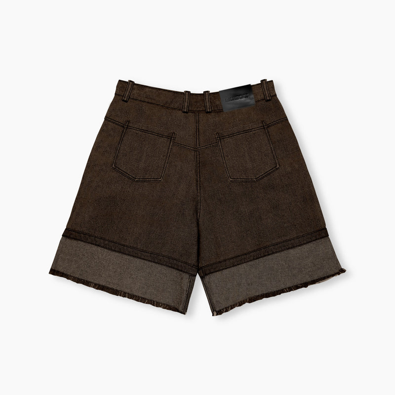Inverse Denim Shorts - Copper