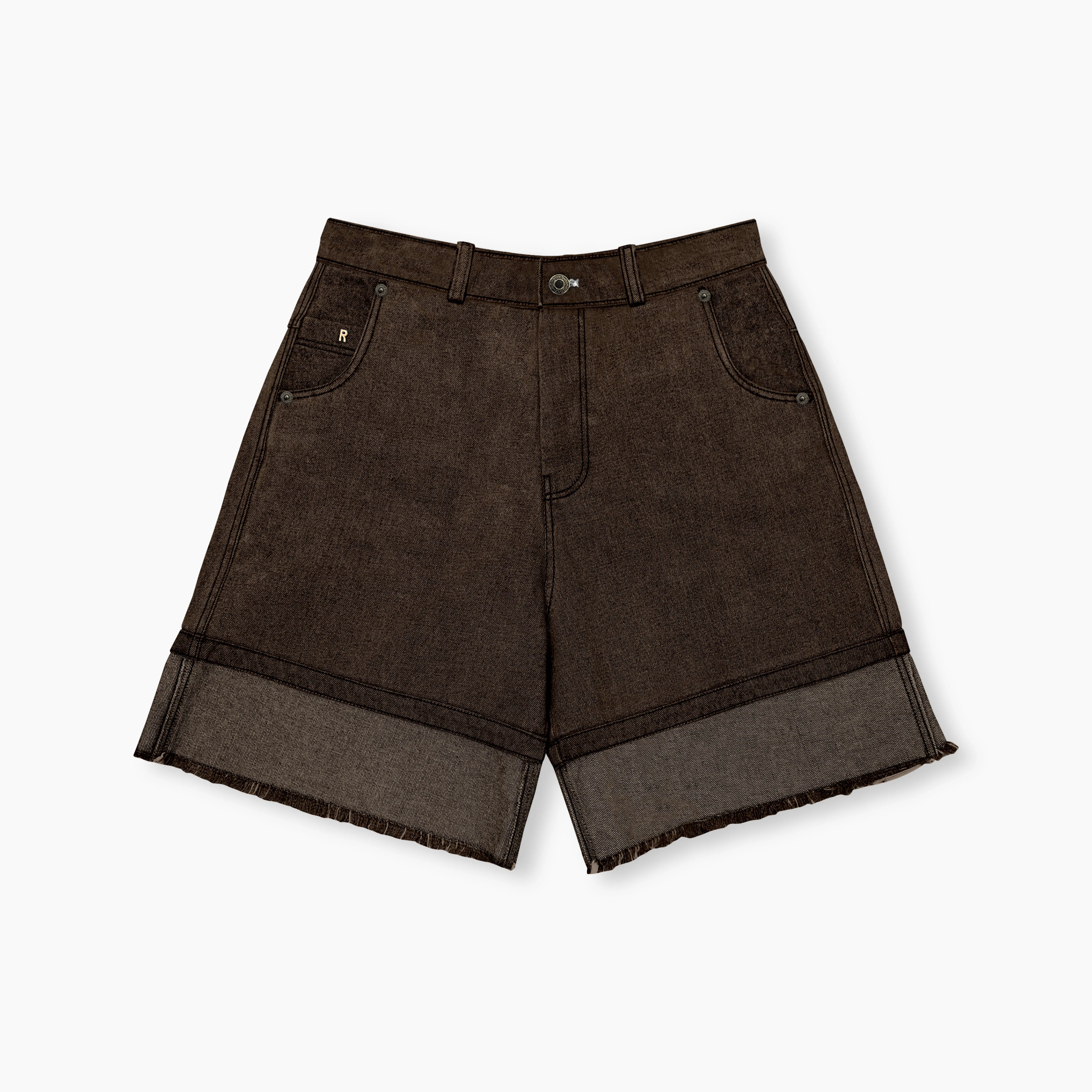 Inverse Denim Shorts - Copper