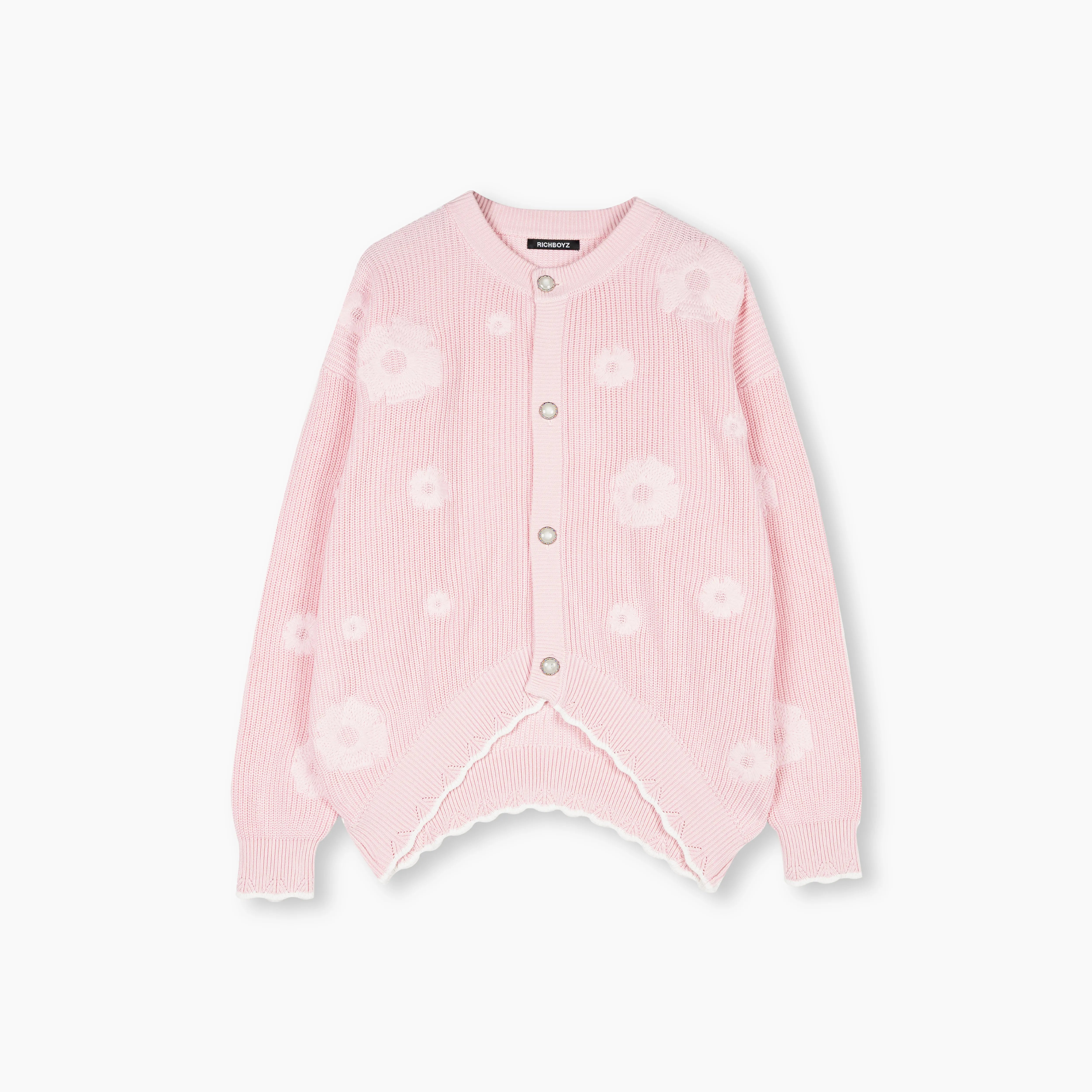 Knitted Cardigan - Pink