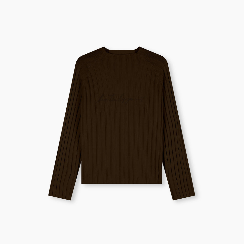 Knitted Long Sleeves - Cocoa