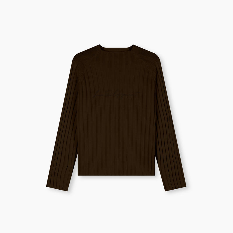 Knitted Long Sleeves - Cocoa