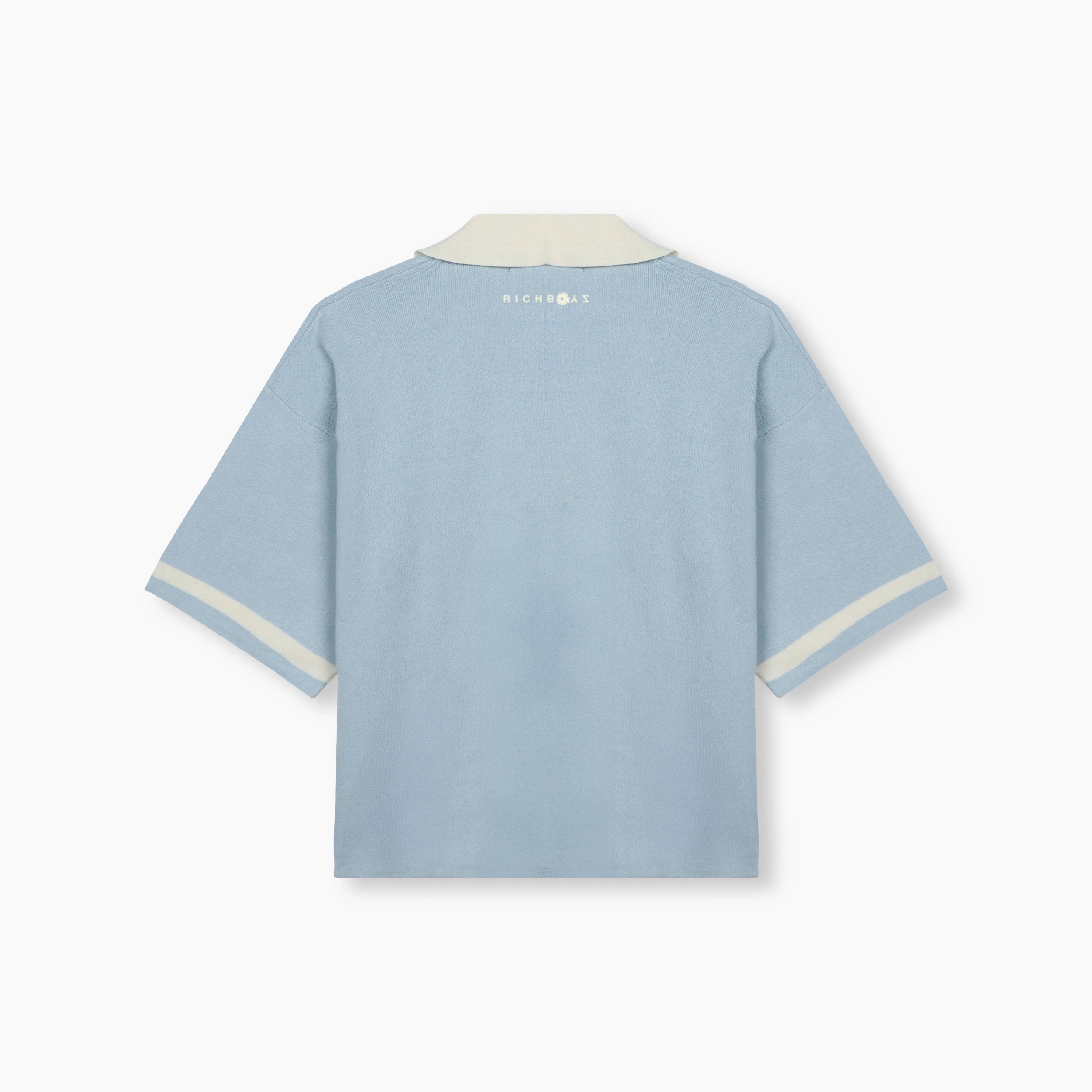 Knitted Polo - Sky