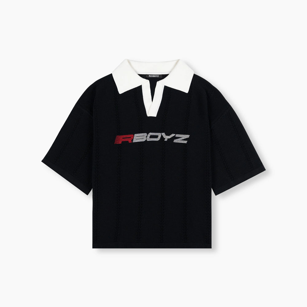 Knitted Polo - Black