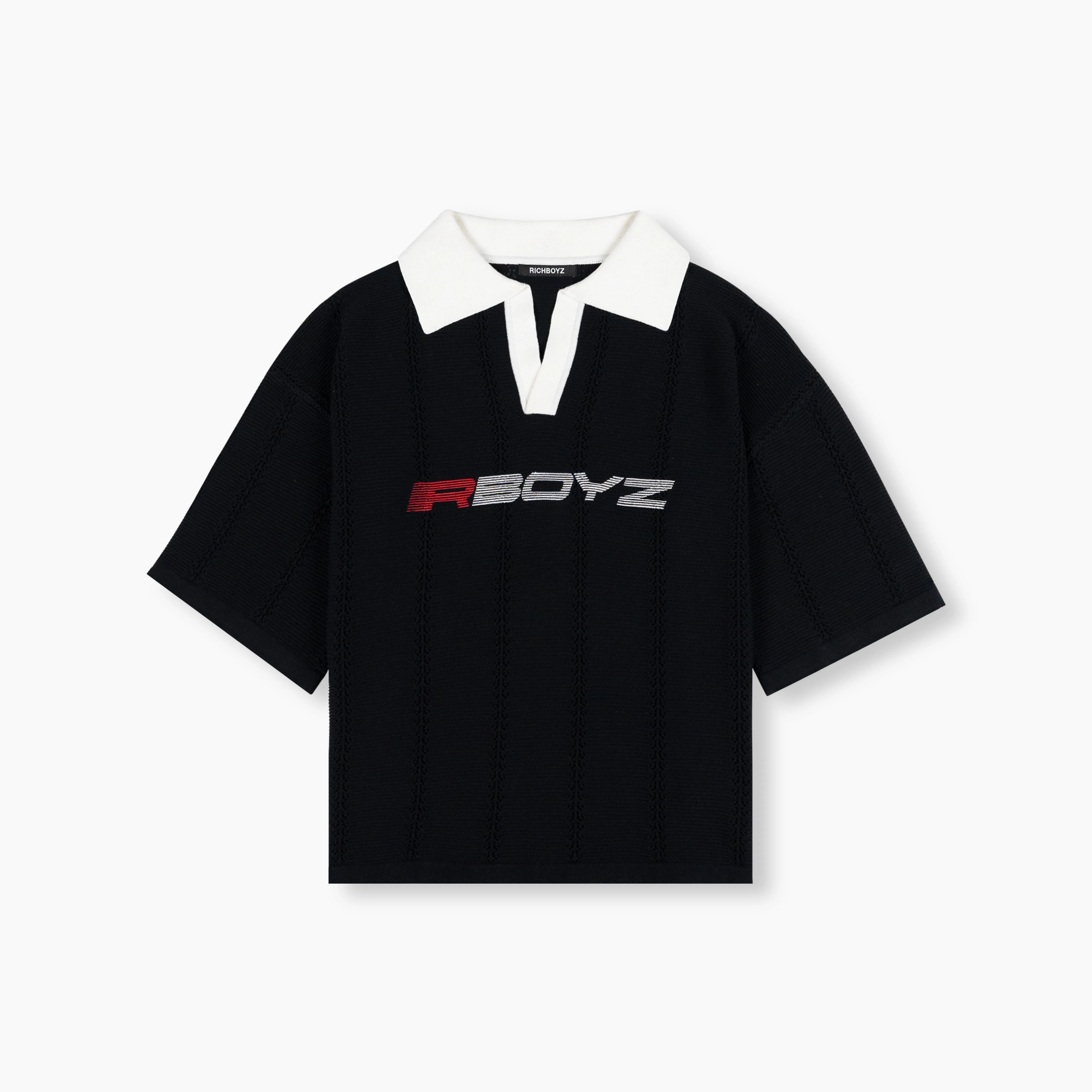 Knitted Polo - Black