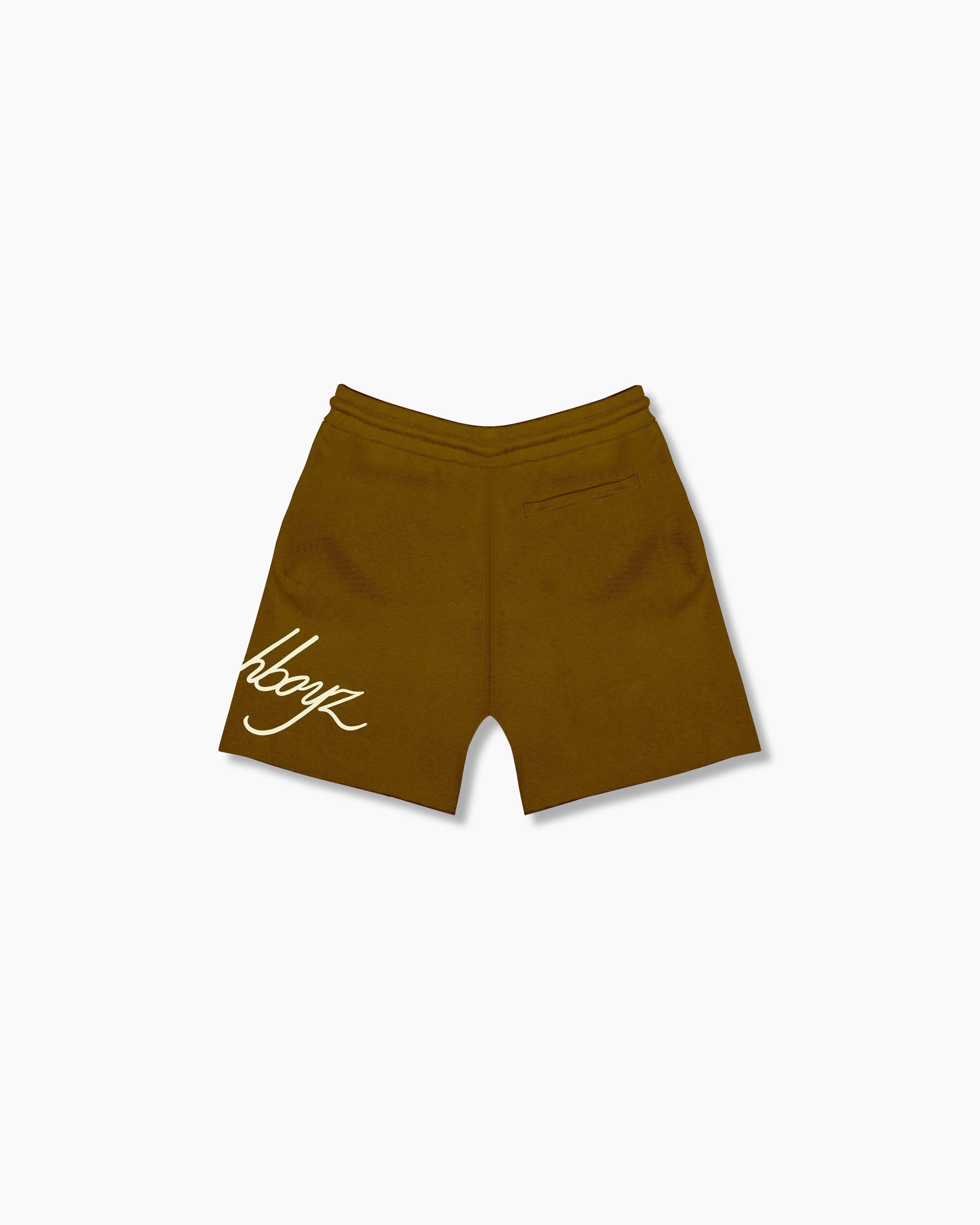 Knitted Summer Shorts - Swamp