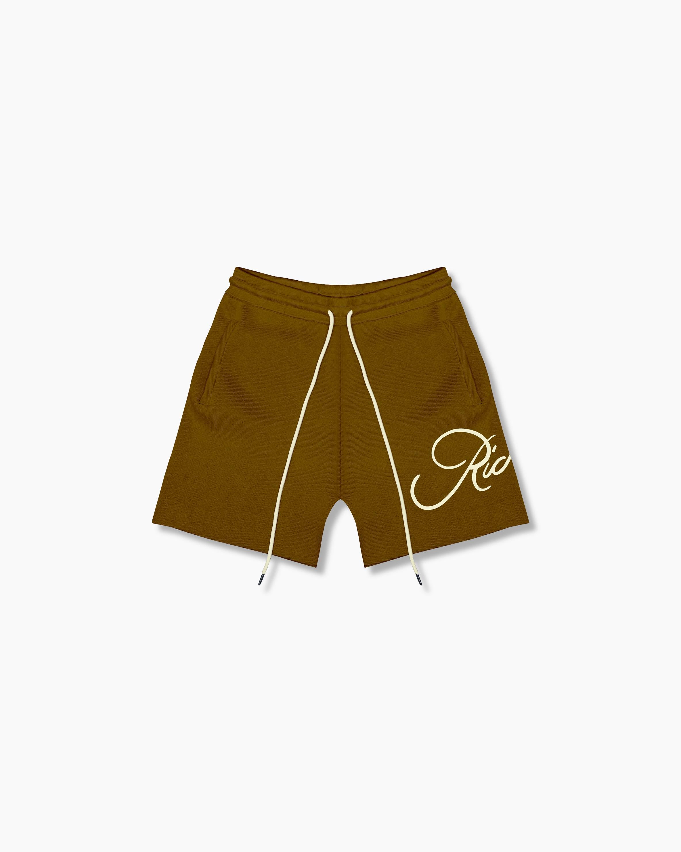 Knitted Summer Shorts - Swamp