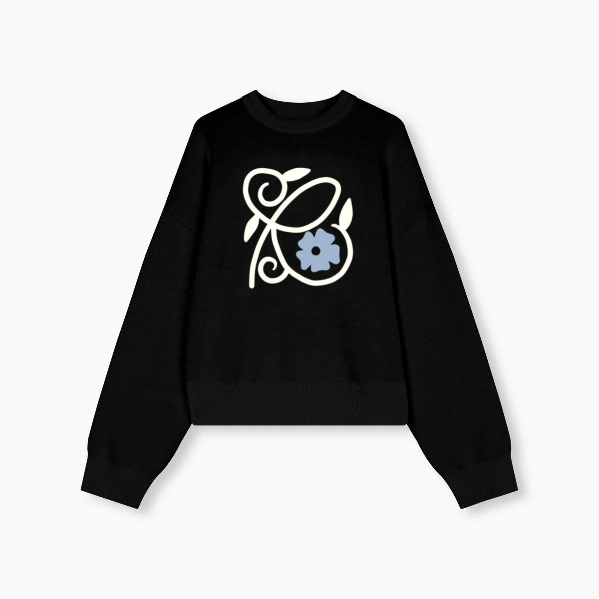 Knitted Porcelain Sweater - Graphite Knitted Porcelain Sweater - Graphite