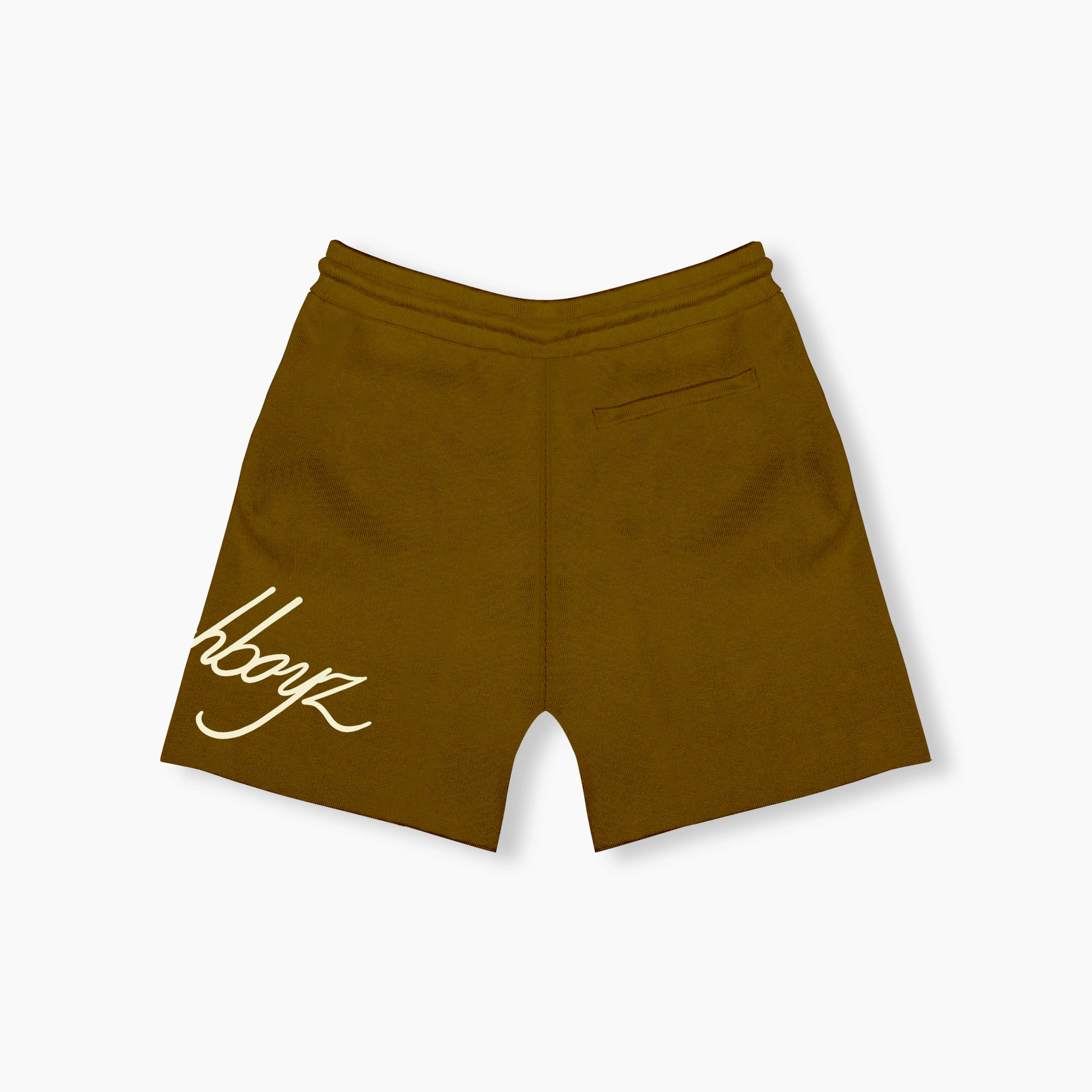 Knitted Summer Shorts - Swamp