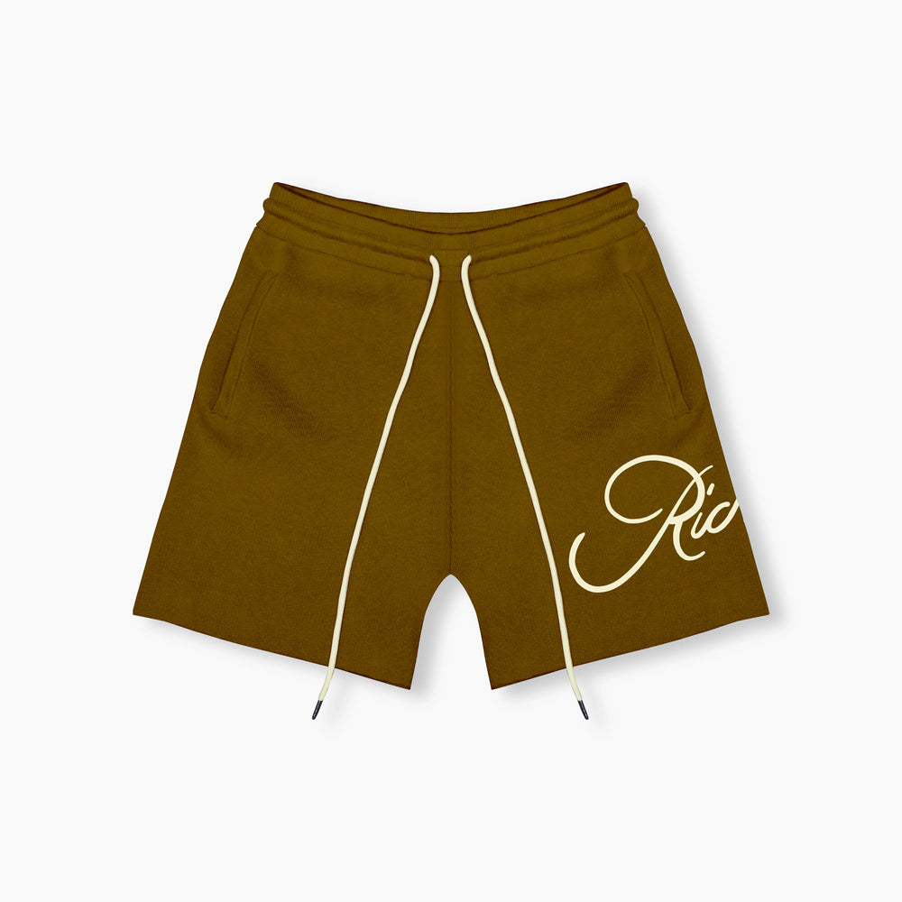 Knitted Summer Shorts - Swamp
