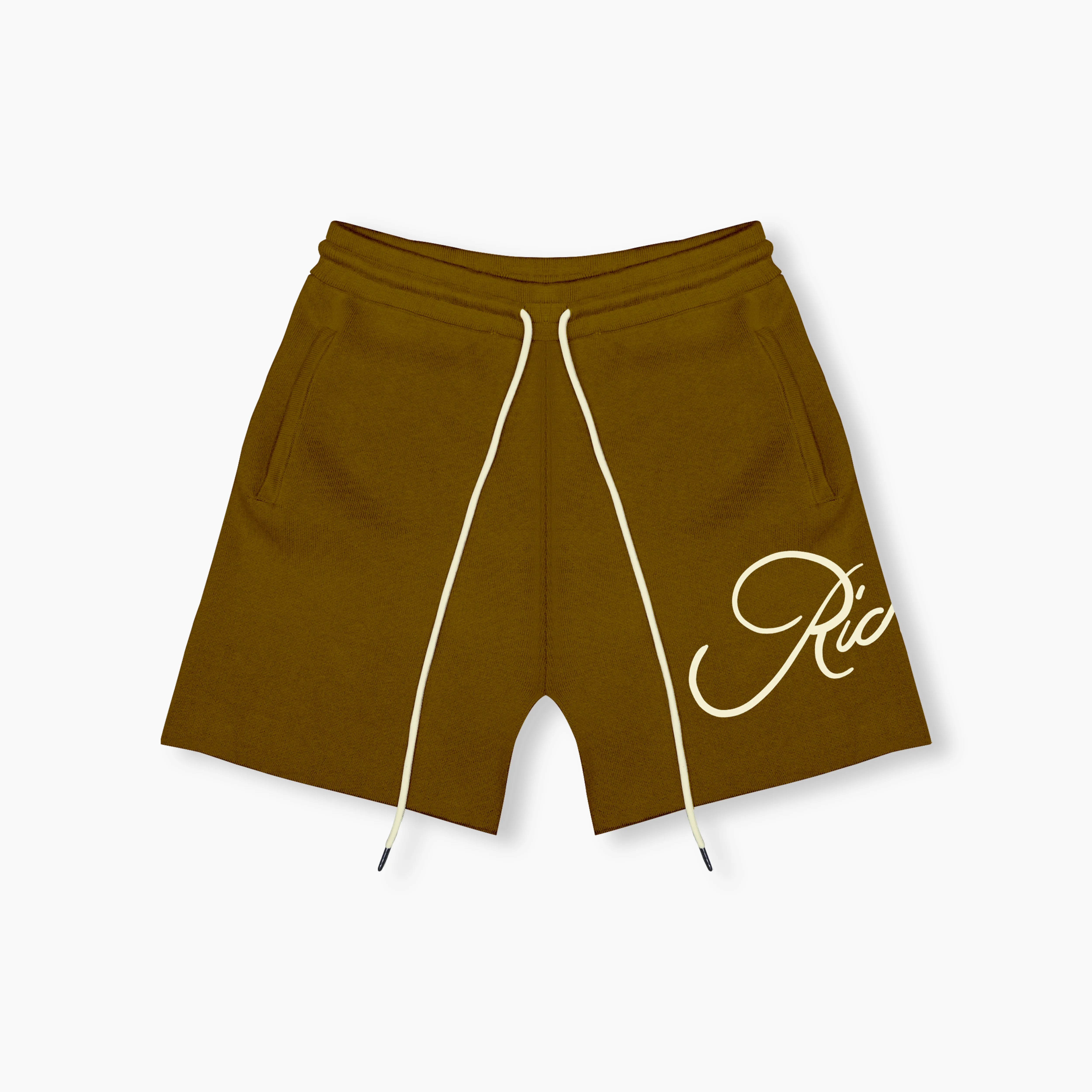 Knitted Summer Shorts - Swamp