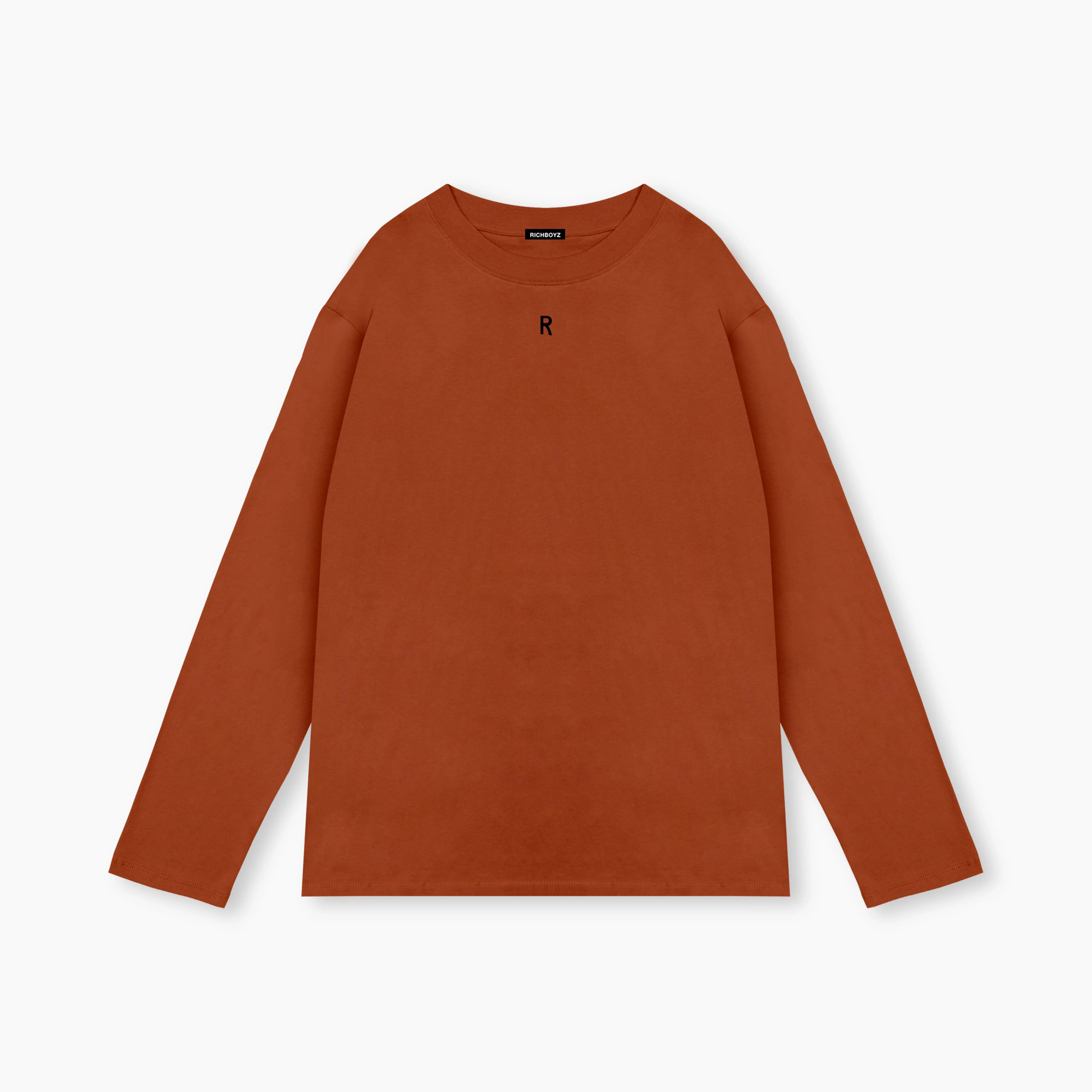 RELAXED LONG SLEEVE TEE - LAVA