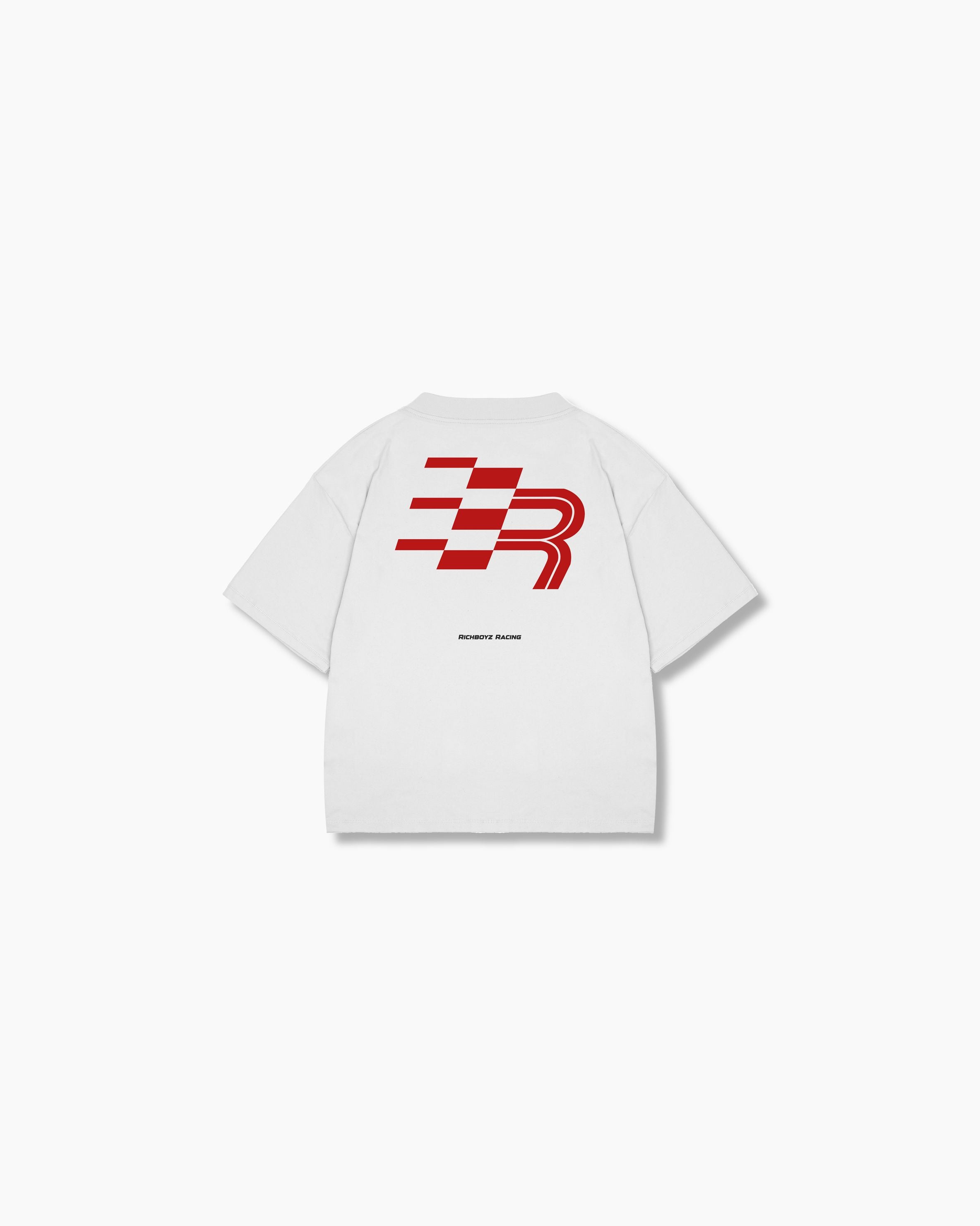 Premium Box Tee - Grid White