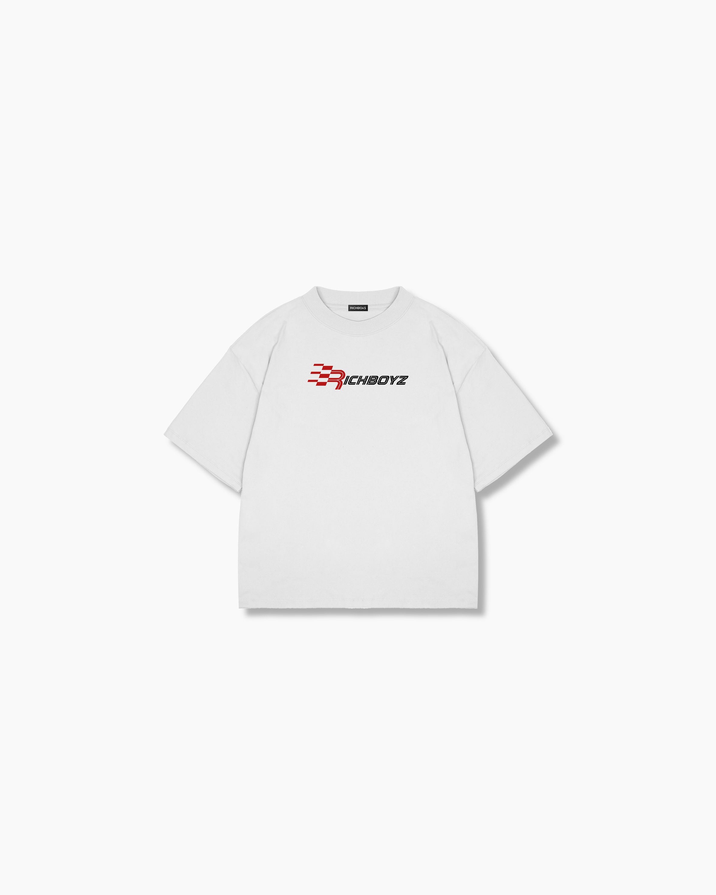 Premium Box Tee - Grid White