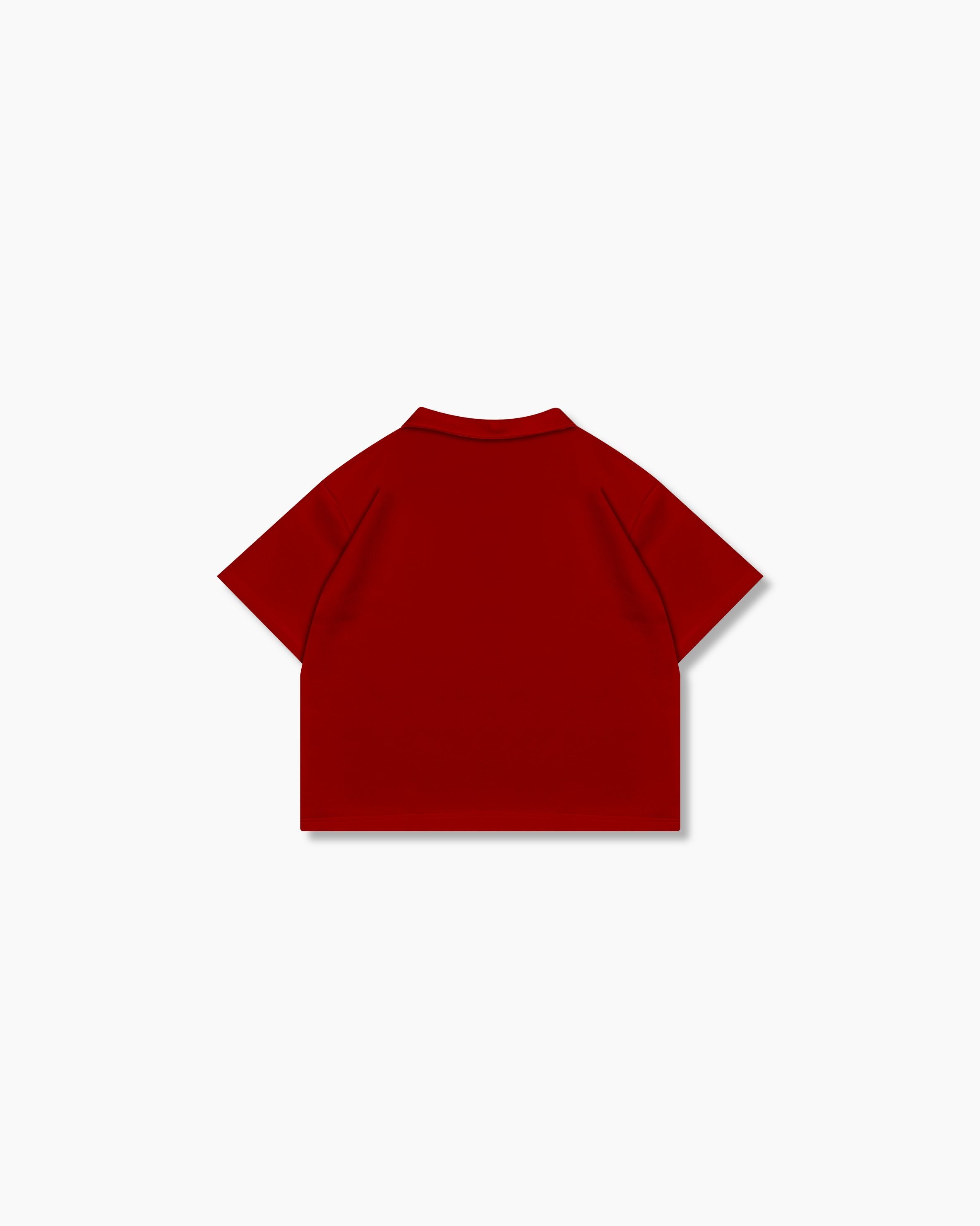 Pique Polo Shirt - Chili Red