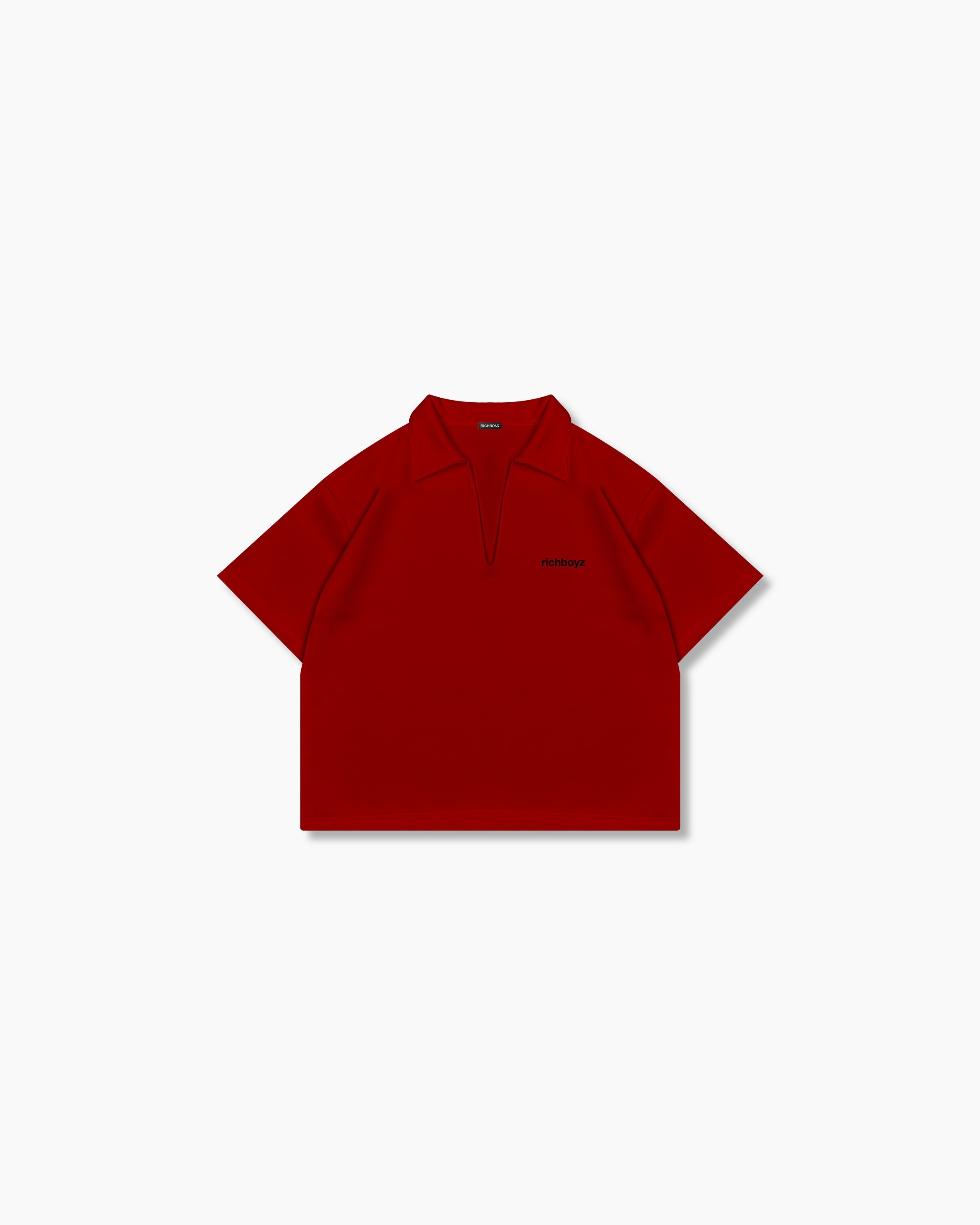 Pique Polo Shirt - Chili Red