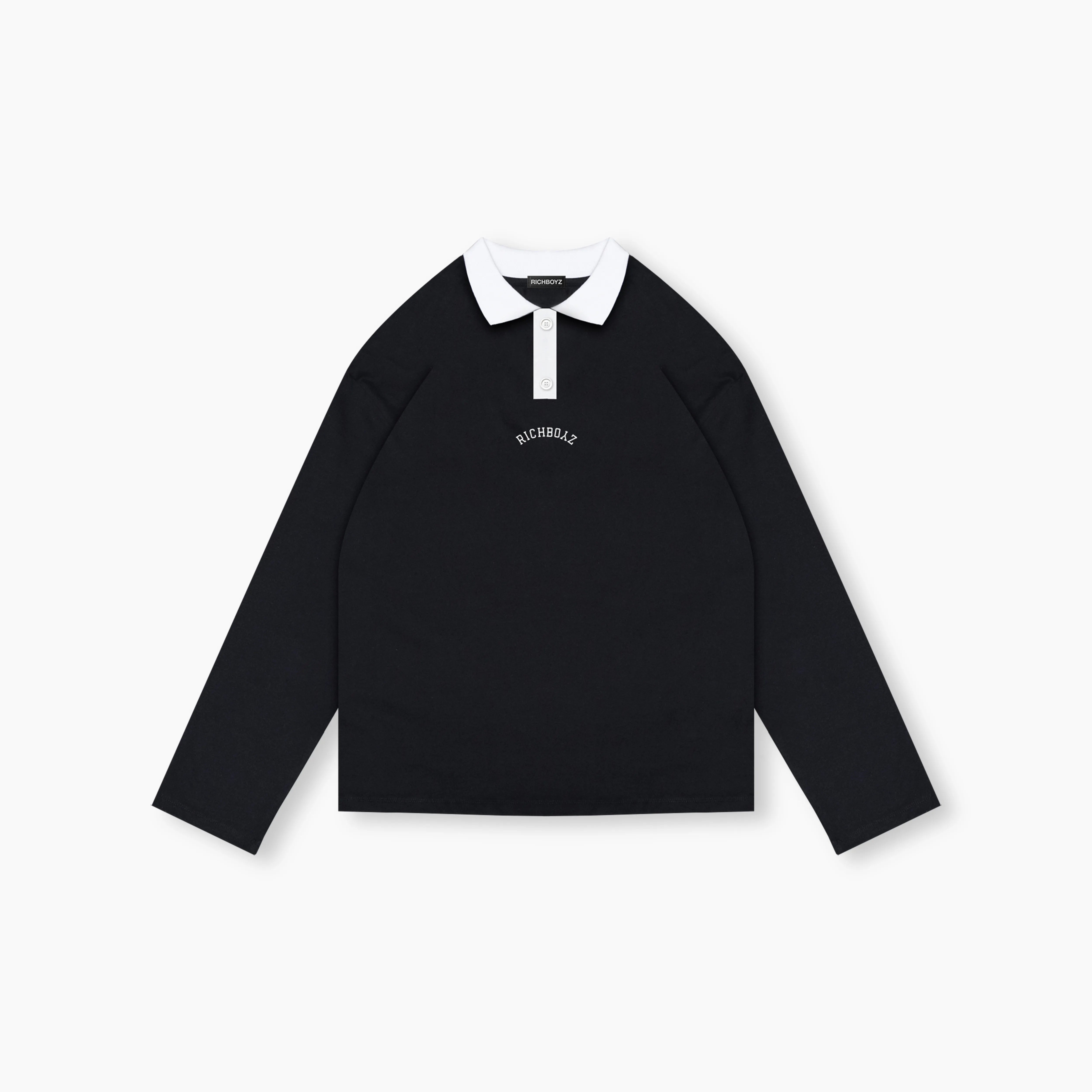 Collared Longsleeve - Black