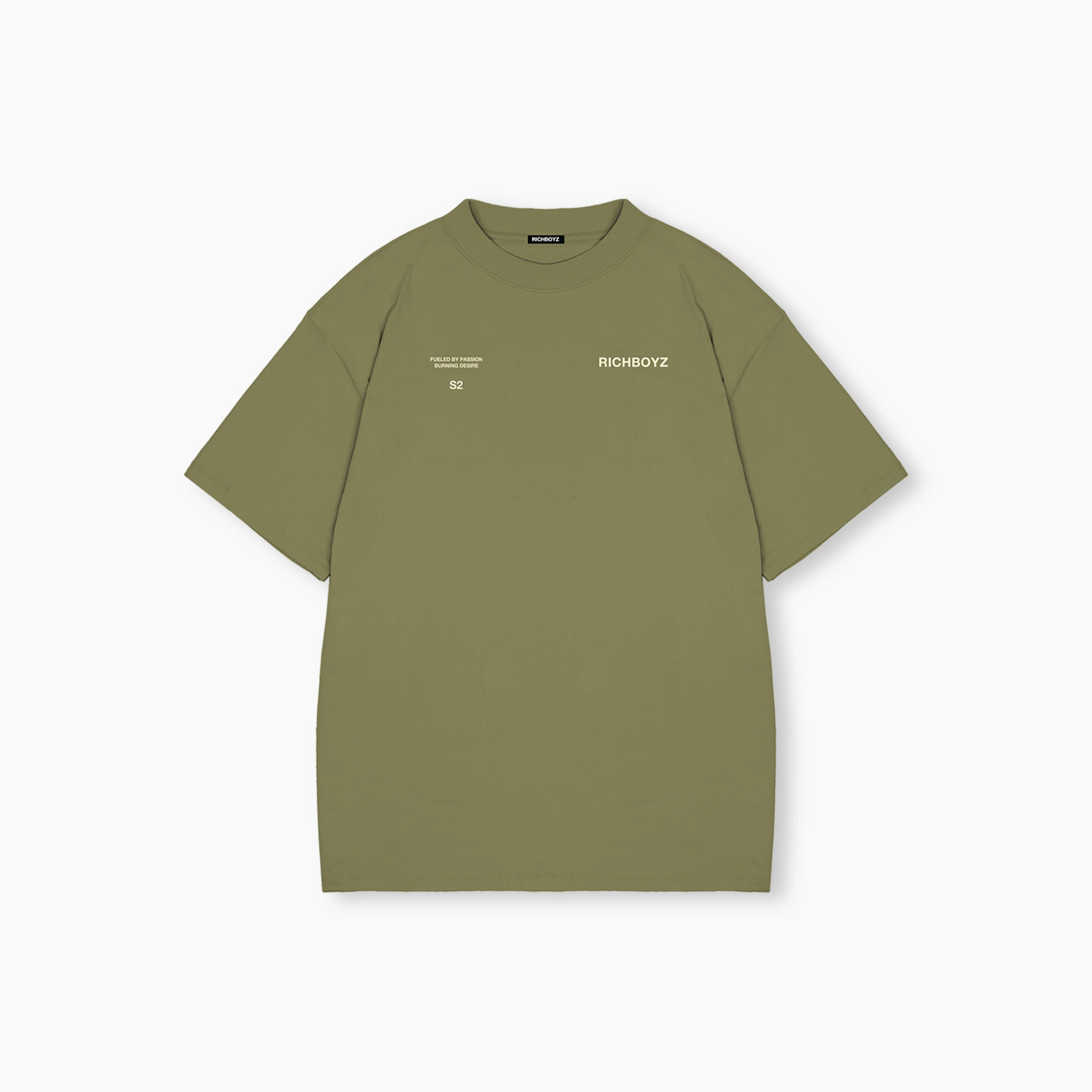 RELAXED DROP SHOULDER TEE - ARTICHOKE