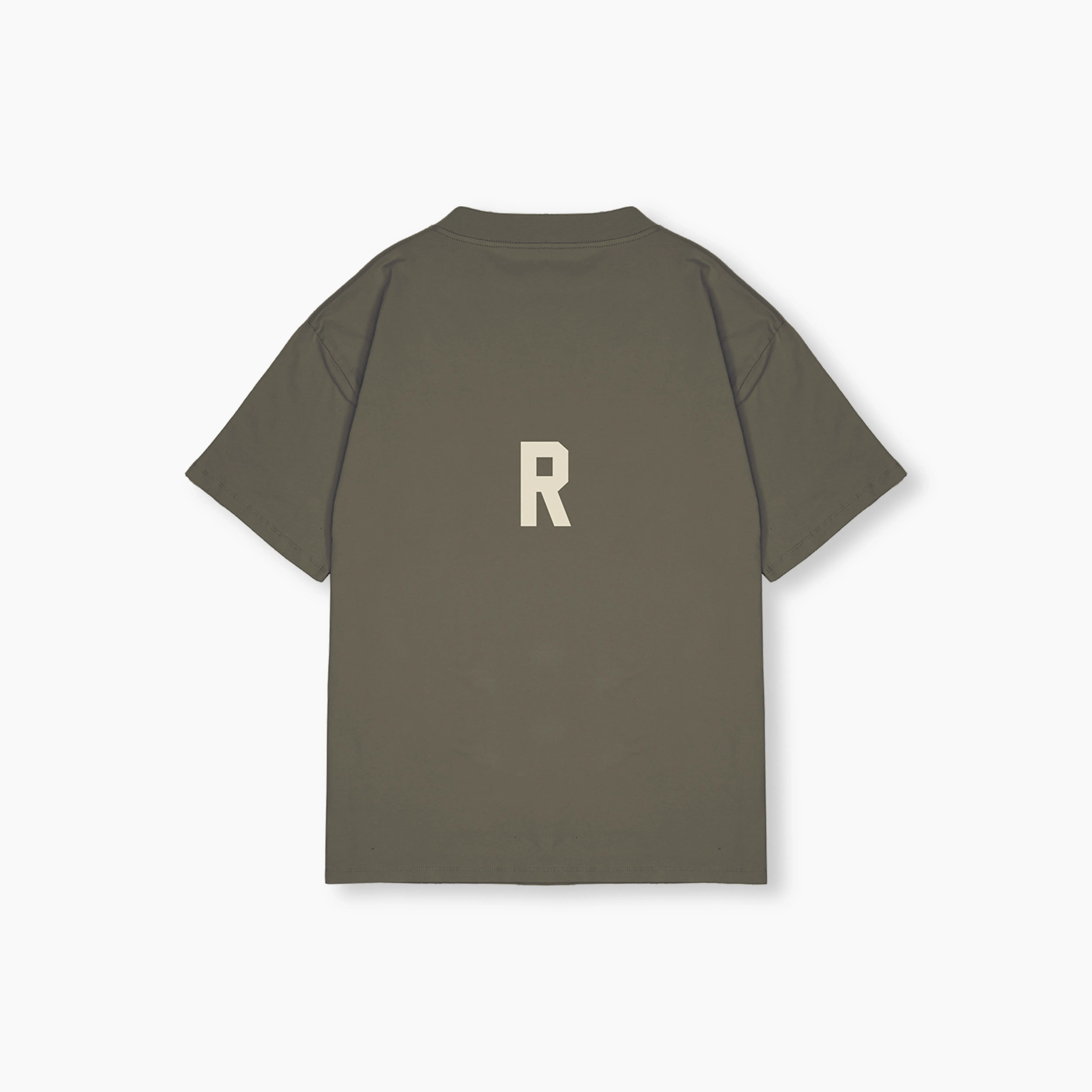 Relaxed Drop Shoulder Tee - Granite