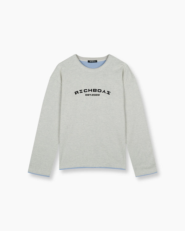 Raw Edge Long Sleeve - Lagoon