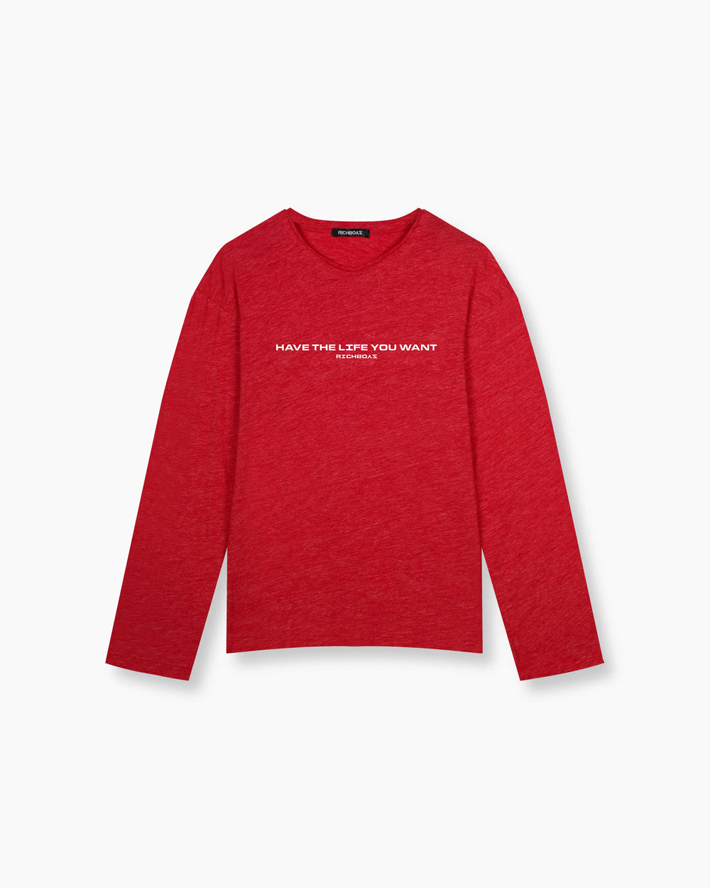 Raw Edge Long Sleeve - Lava