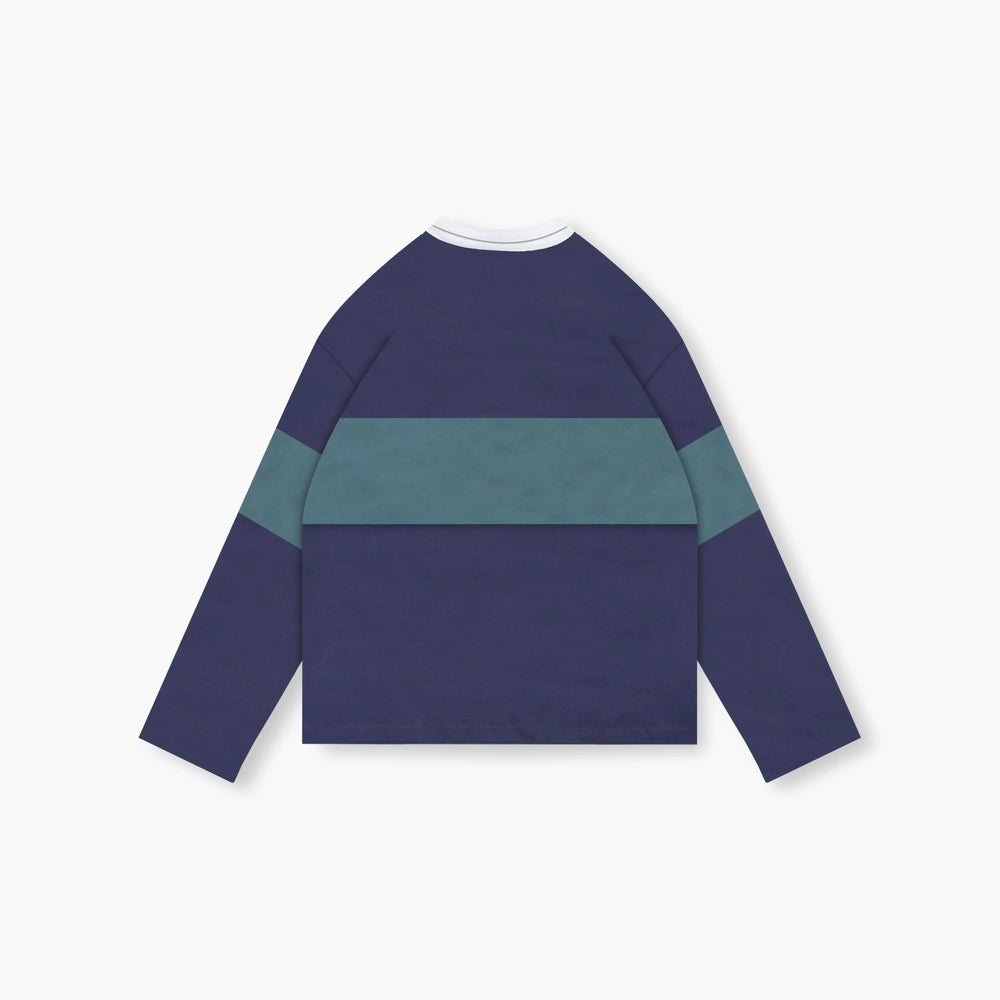 Striped Dual Collar Longsleeve