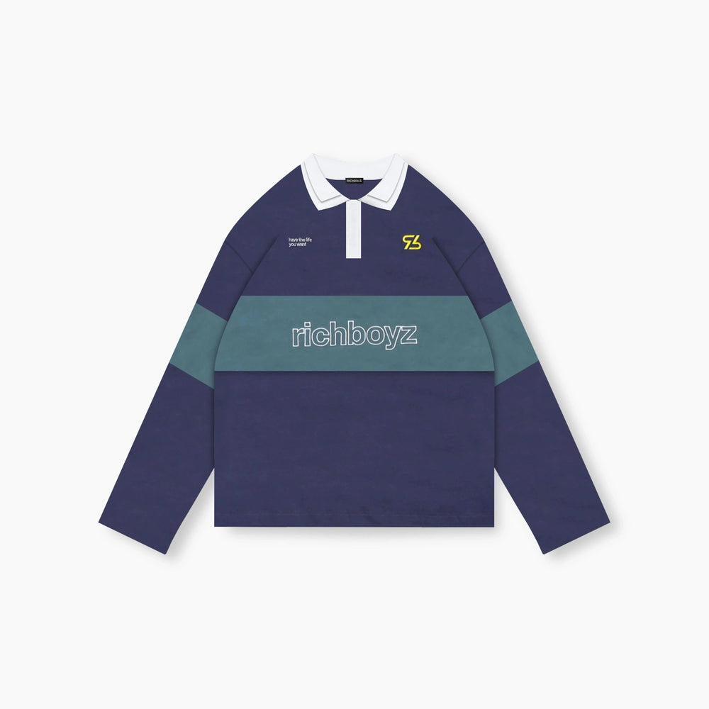 Striped Dual Collar Longsleeve